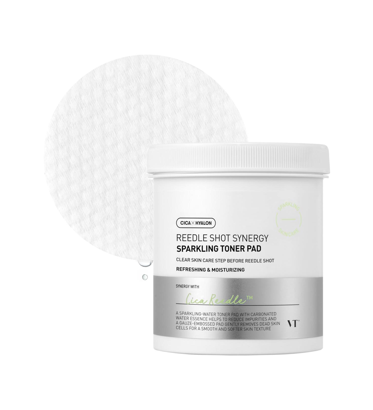 VT COSMETICS Synergy Sparkling Toner Pad - Hydrating & Brightening (80 Pads) | International Shipping Available - Buy Online on GoSupps.com