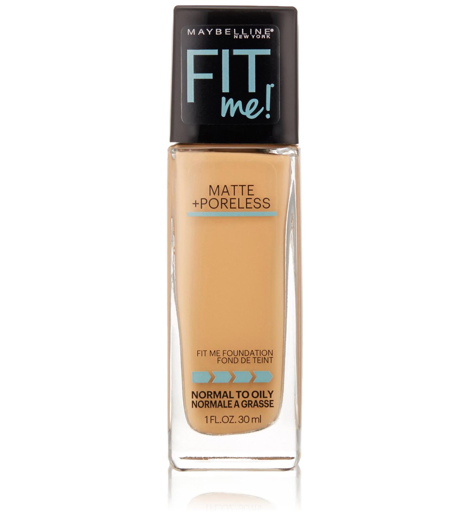 Maybelline Fit Me Matte + Poreless Foundation Makeup - Rich Tan, 1 fl oz - Buy Online on GoSupps.com