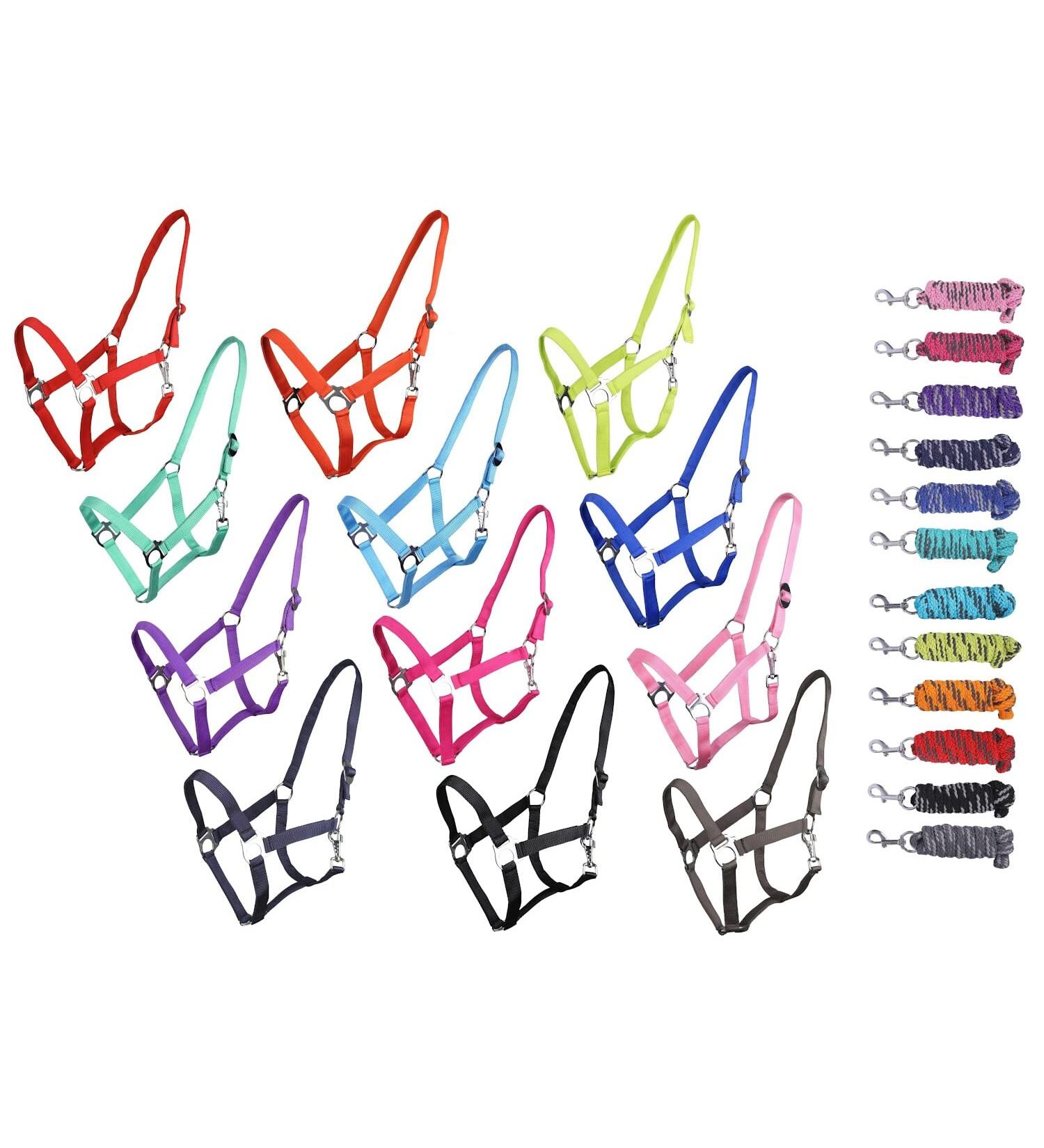 netproshop Halter or lead rope plain for your darlings Mini Shetty up to XL Full Size:Full Color:Purple Full Purple