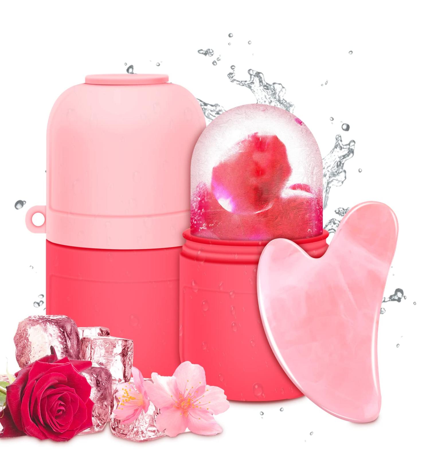 Ice Face Roller & Gua Sha - Anti-Aging Skin Care Tools for Women | Face & Body Massage | Buy Internationally - Buy Online on GoSupps.com