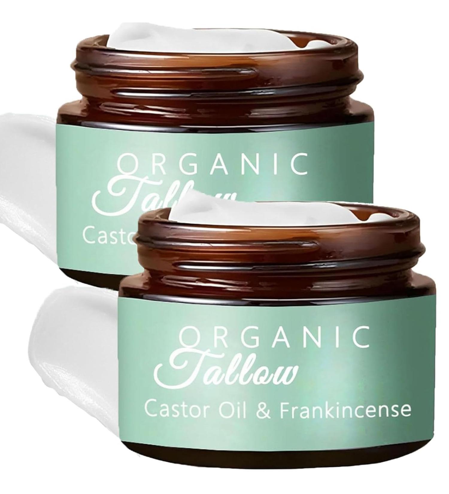 Aultink Grass-fed Beef Tallow with Frankincense Oil & Castor oil Tallow and Manuka Honey Balm Beef Tallow Moisturizer for Skin for Face Body (2) - Buy Online on GoSupps.com