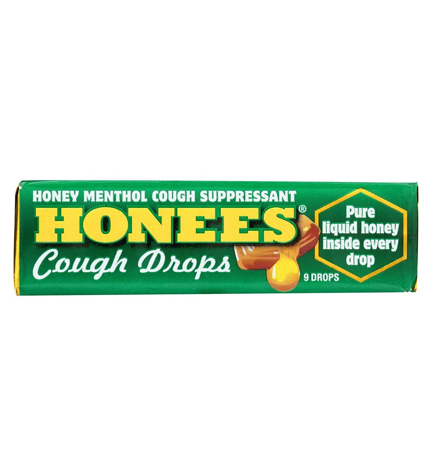 Honees Cough Drops - Menthol - Pack of 24-9 Pack24