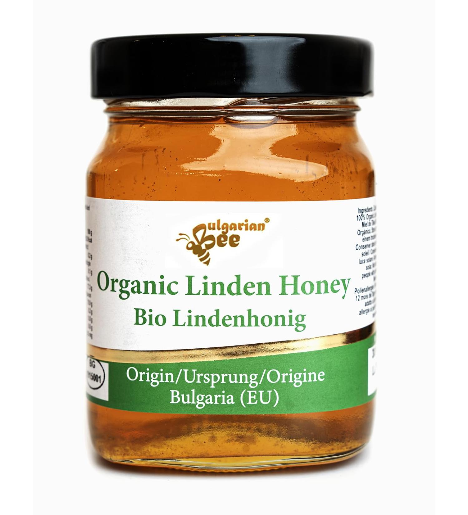 450 g Organic Raw Linden Blossom Bee Honey - Buy Online on GoSupps.com