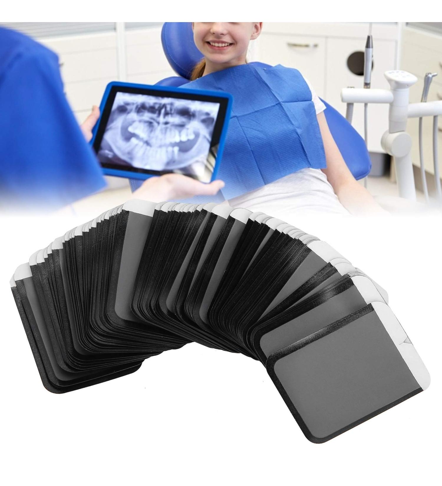 100 Disposable Distal Barrier Enlargements for Phosphorus Plate X-Ray | Dental Film Protective Bags & Covers - Yellow - Buy Online on GoSupps.com