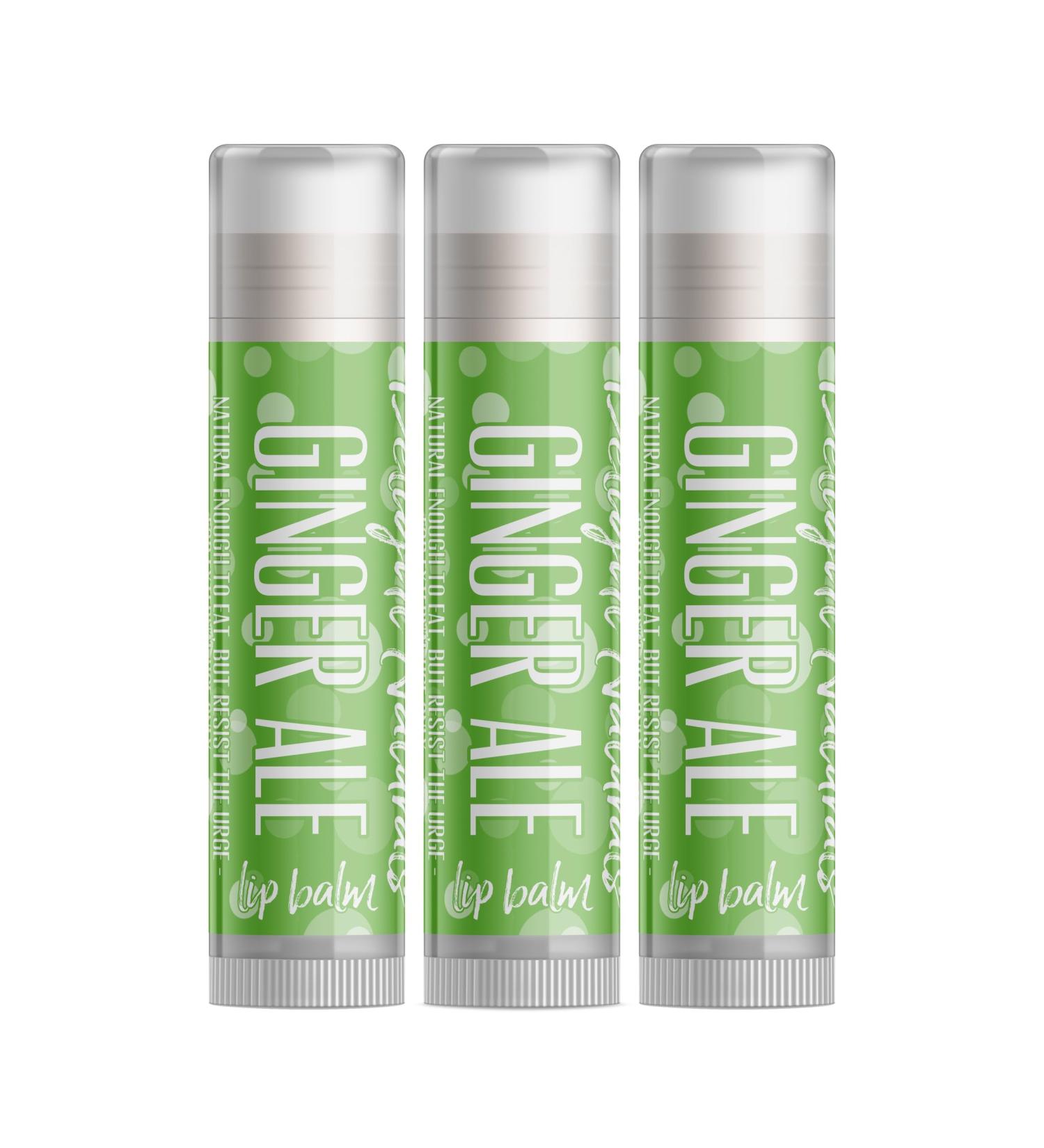 Ginger Ale Lip Balm - Set of Three | Nourishing Moisturizing & Refreshing | International Shipping Available - Buy Online on GoSupps.com