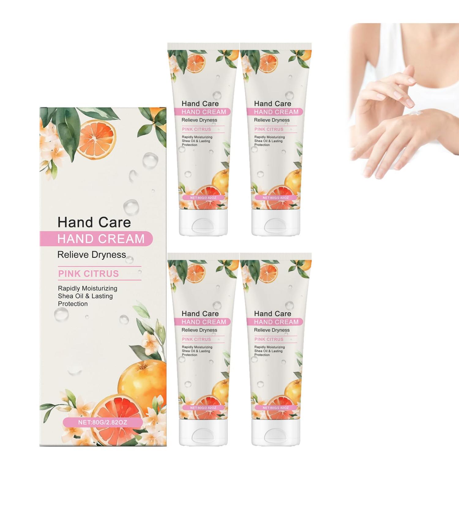  ZLHHRZJX Moisturizing hand cream ideal for dry and chapped skin. Shea butter hand cream travel size. Instant hydration (4 PCS) - Buy Online on GoSupps.com