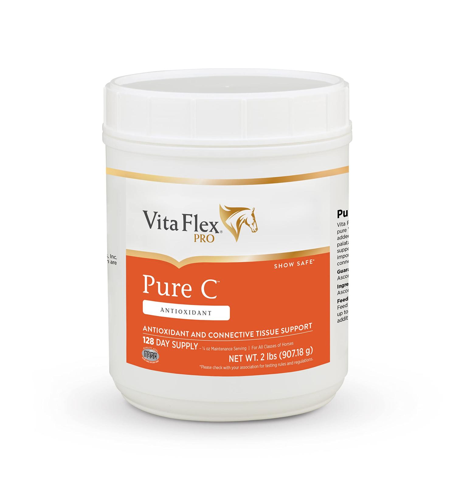 Vita Flex Pro Pure C 2lb - Premium Horse Vitamin C, 128-Day Supply - Buy Online on GoSupps.com