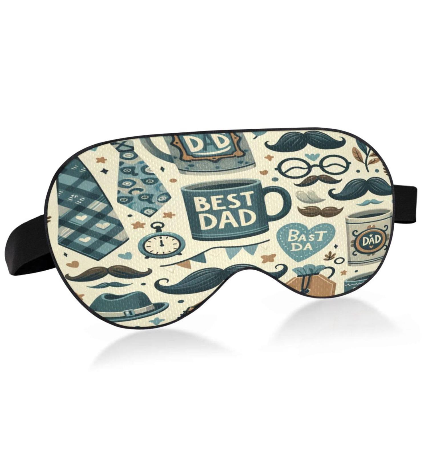 Best Dad Sleep Mask - Light Blocking Eye Mask for Father's Day | Adjustable Soft & Lightweight | Perfect for Men & Women - Ideal for Travel & Naps - Buy Online on GoSupps.com