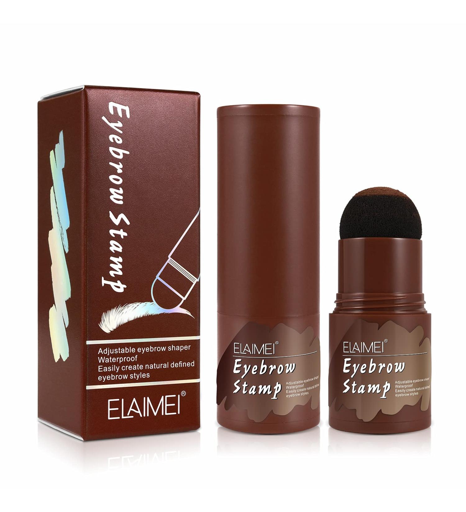 Buy Eyebrow Stamp and Stencil Kit | Dark Brown Eyebrow Shaping Kit for Perfect Arches | International Shipping Available - Buy Online on GoSupps.com