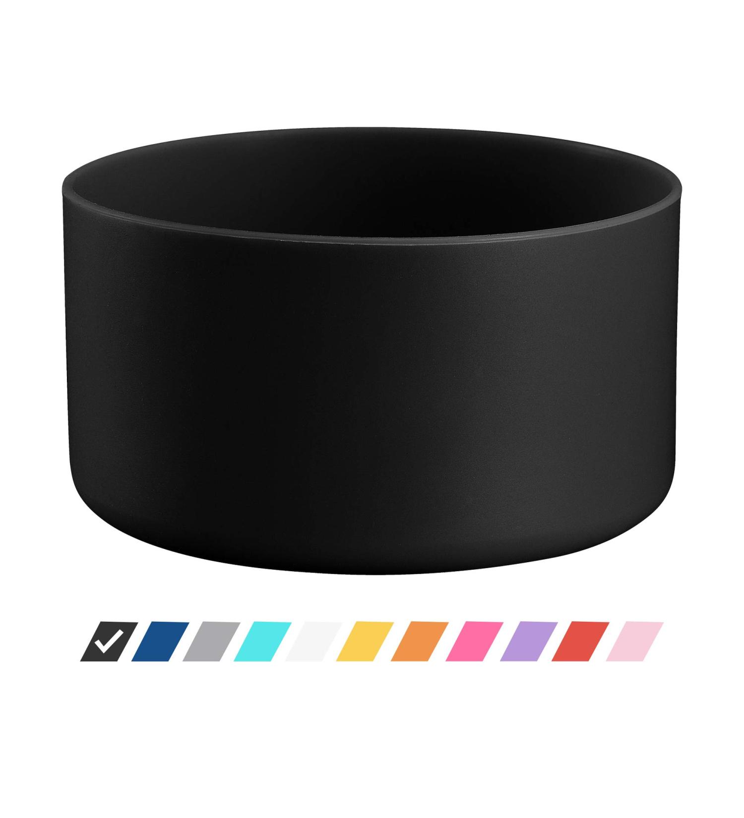 Vmini Protective Silicone Boot - Pitch Black - Anti-Slip Sleeve Cover for 32-40 oz Water Bottles - Buy Online on GoSupps.com