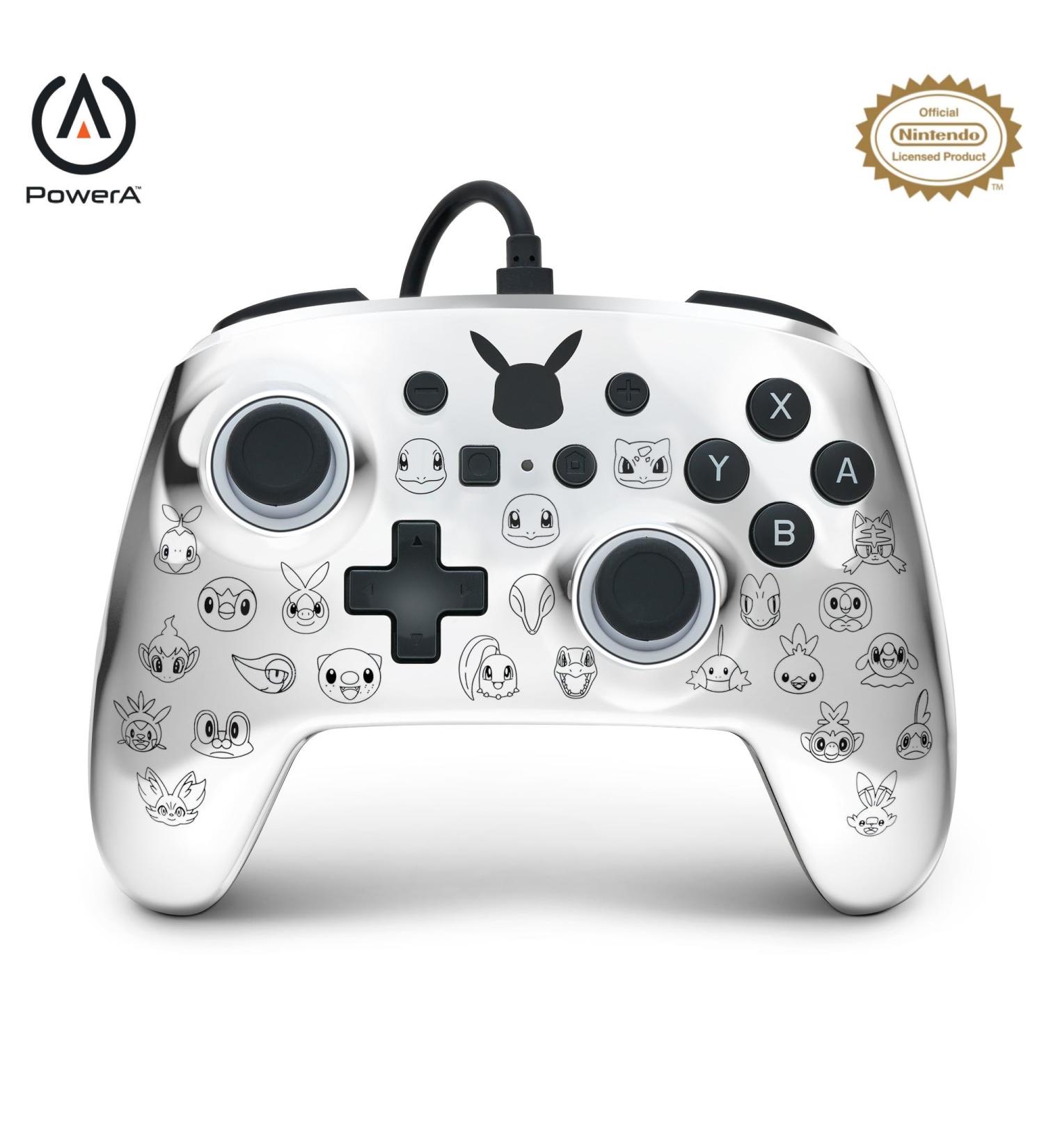 PowerA Enhanced Wired Controller - Pikachu Black & Silver for Nintendo Switch - Buy Online on GoSupps.com