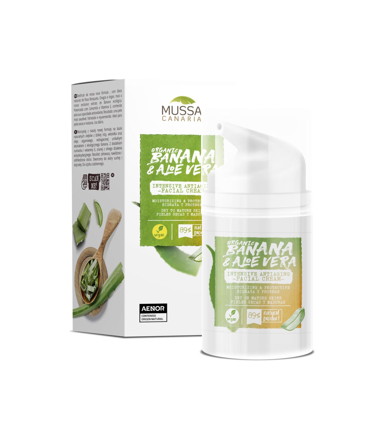 Mussa Canaria Vegan Anti-Wrinkle Night Cream for Mature and Dry Skin - 75ml - Buy Online on GoSupps.com