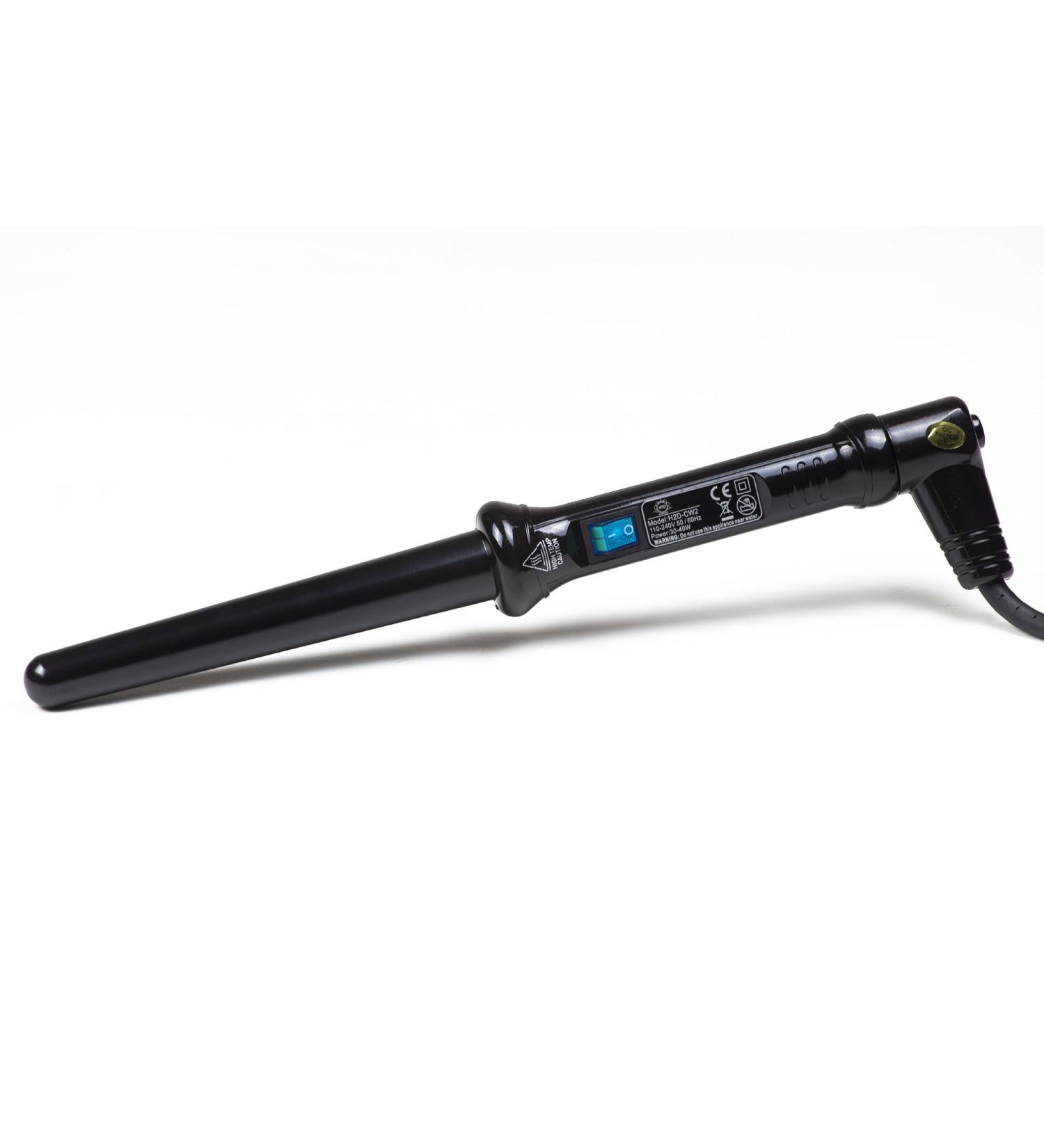 H2D Black Magicurl Grand Gloss Hair Curling Wand - Perfect Curls Every Time - Buy Online on GoSupps.com