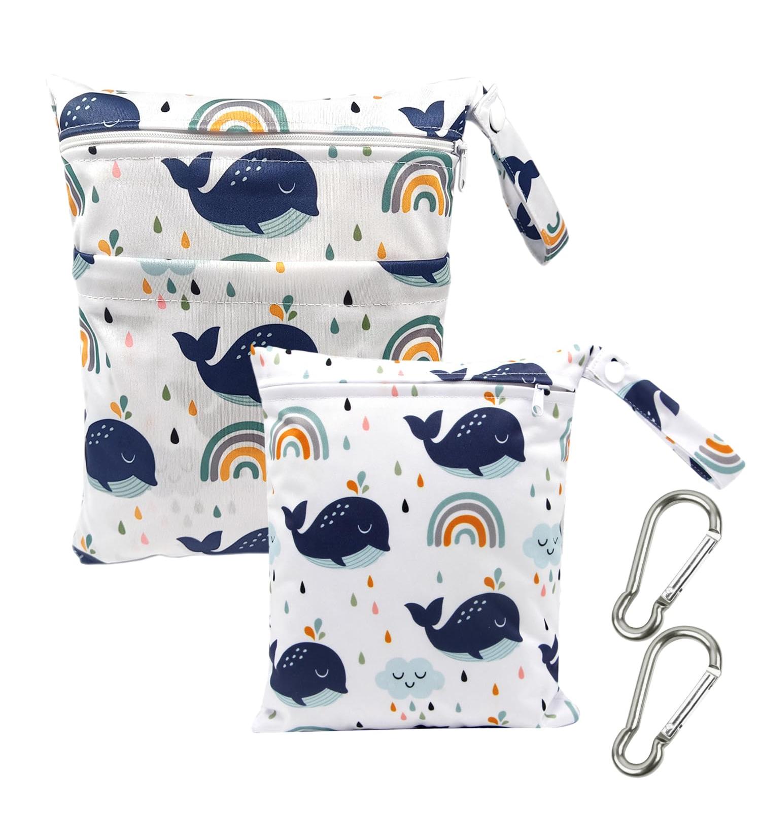 Memofynd 2-Pack Diaper Organizer with Carabiners - Perfect Diaper Bag Accessory for On-the-Go Moms | Large & Small Organizers - Buy Online on GoSupps.com
