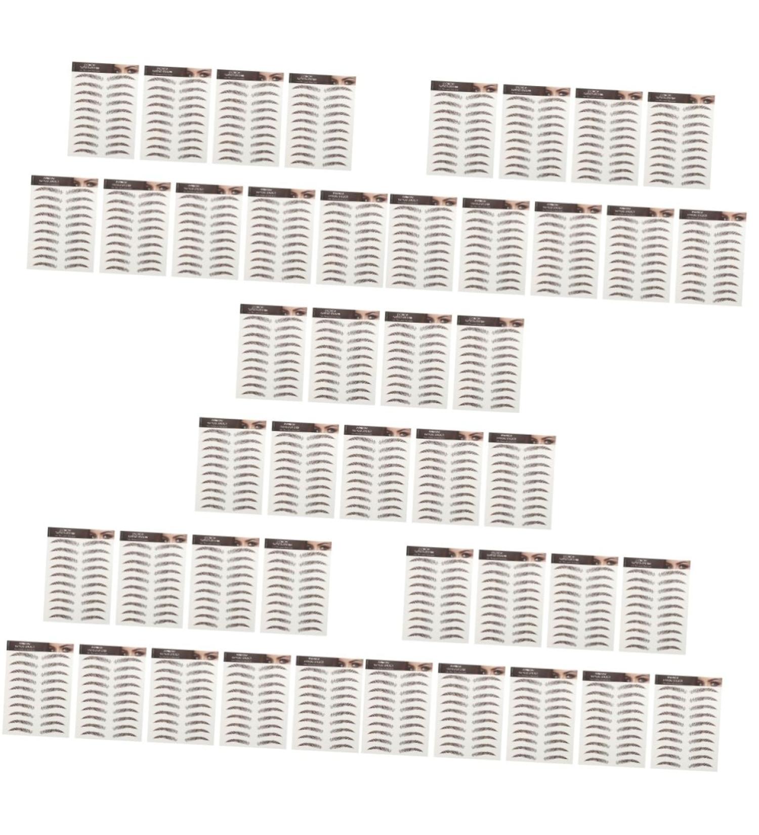 FOMIYES 45 Sheets Waterproof Eyebrow Stickers Make up Kit Makeup Eyebrows Sticker Temporary Brow Tattoos 3d - Buy Online on GoSupps.com
