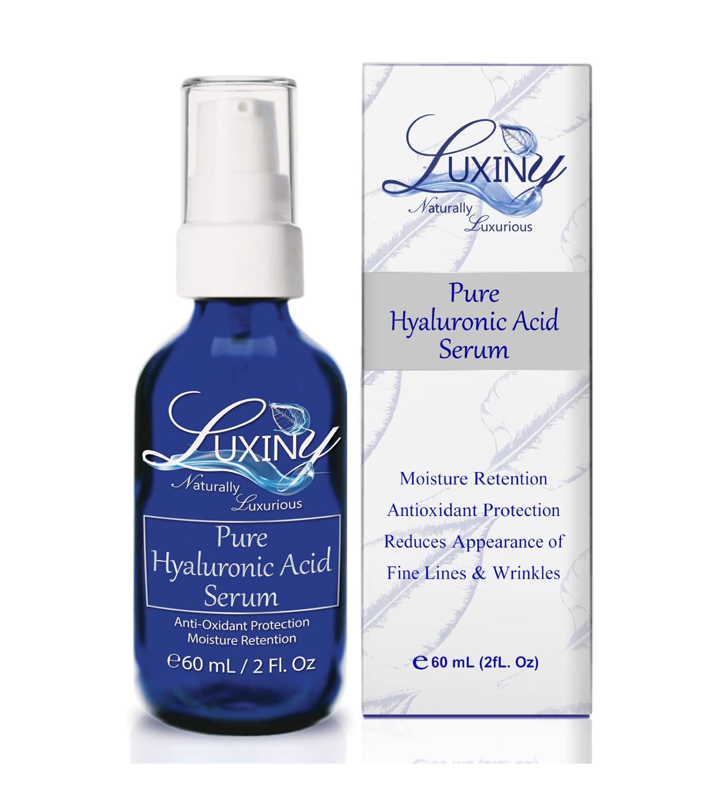 Buy Pure Hyaluronic Acid Serum 2oz - Double Size Anti-Aging & Hydrating Moisturizer for Face | Daily Use - Buy Online on GoSupps.com