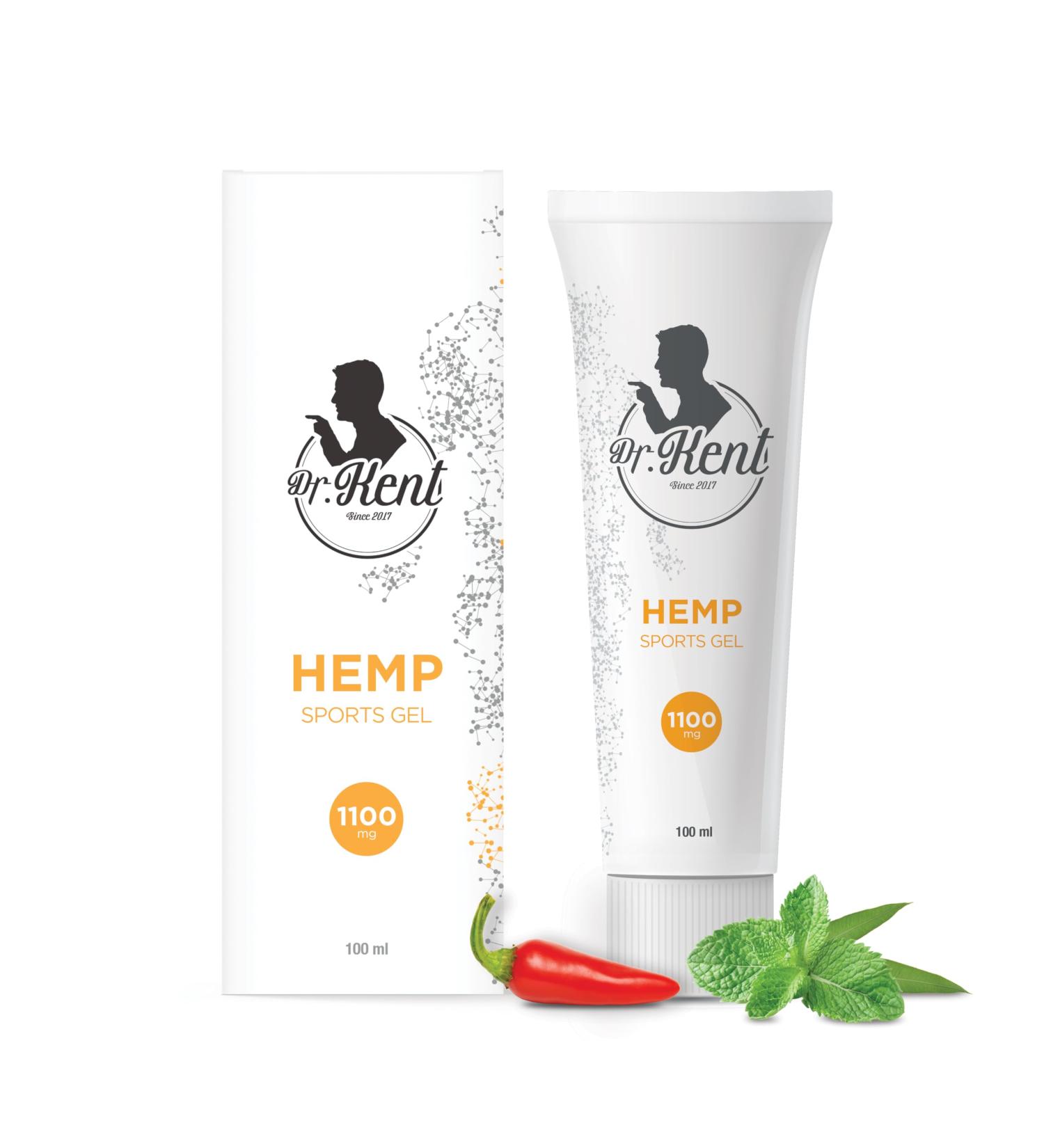DR. KENT Advanced Hemp Sports Gel | 1100mg Hemp Extract for Muscle & Joint Relief | Fast Shipping Worldwide - Buy Online on GoSupps.com