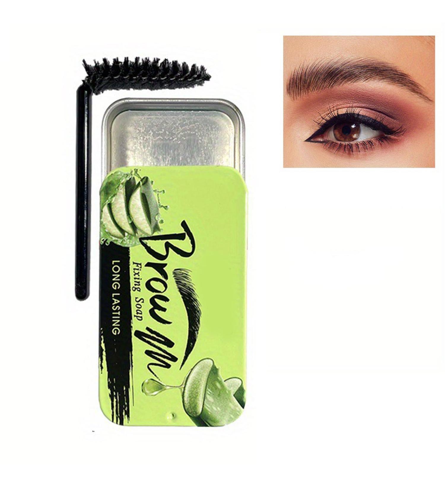 Pemarlis Professional Eyebrow Gel - Sculpting Wax Eyebrow Gel Eyebrow Soap Kit For Natural and Waterproof Styling Creating Three-Dimensional Eyebrows Aloe Vera - Buy Online on GoSupps.com