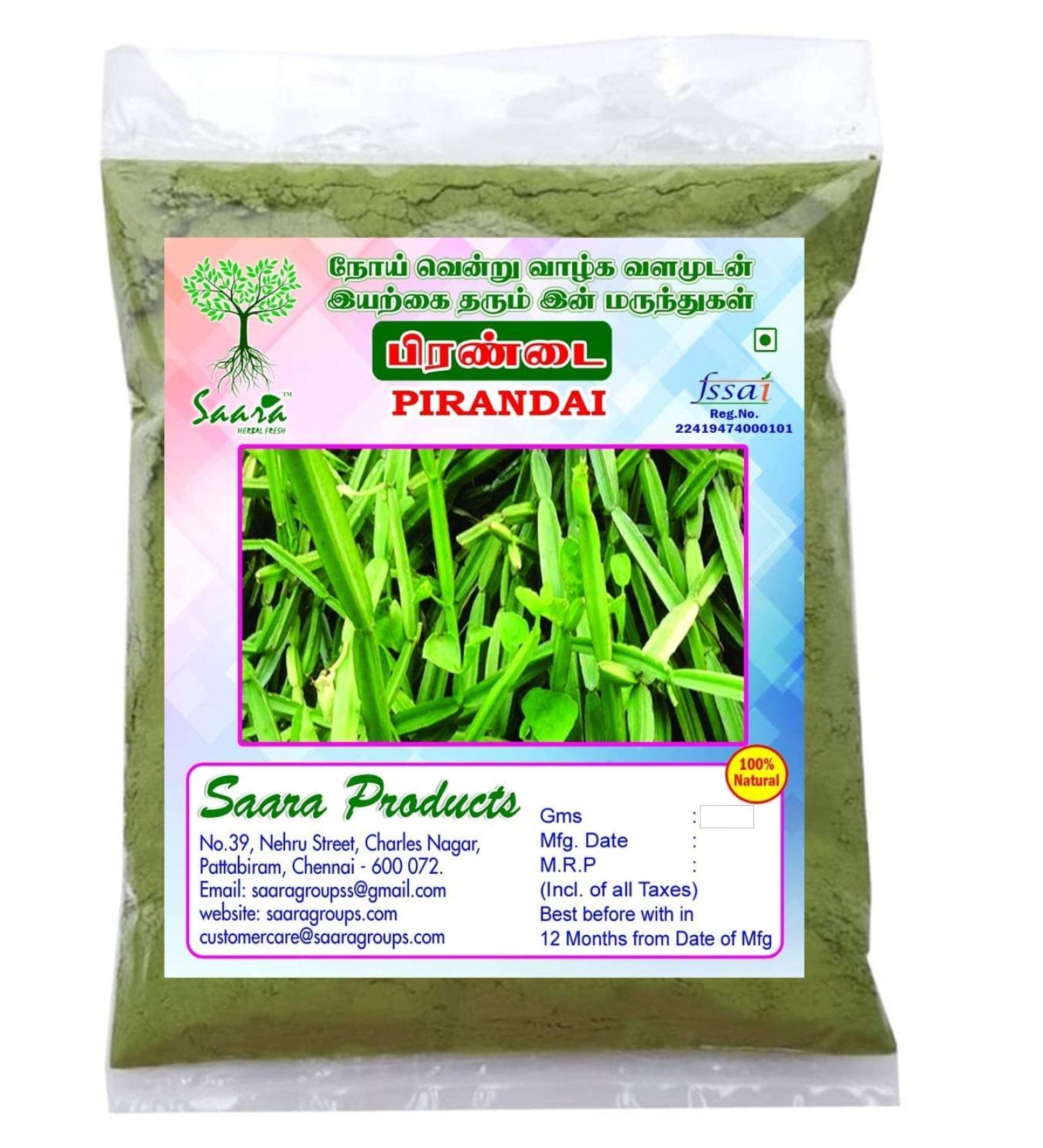 AOZA SAARA : Pirandai Powder (Cissus Quadranglaris) Powder- 100 Grams - Buy Online on GoSupps.com