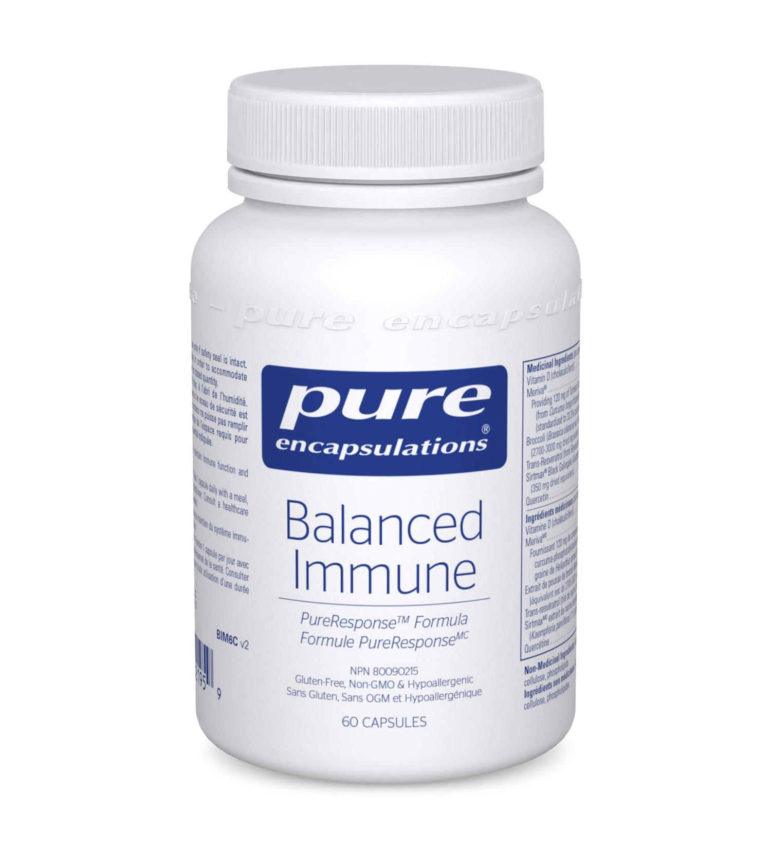 Pure Encapsulations - Balanced Immune - Foundational Support for Healthy Immune Response Bone Health and Antioxidant Status* - 60 Capsules - Buy Online on GoSupps.com