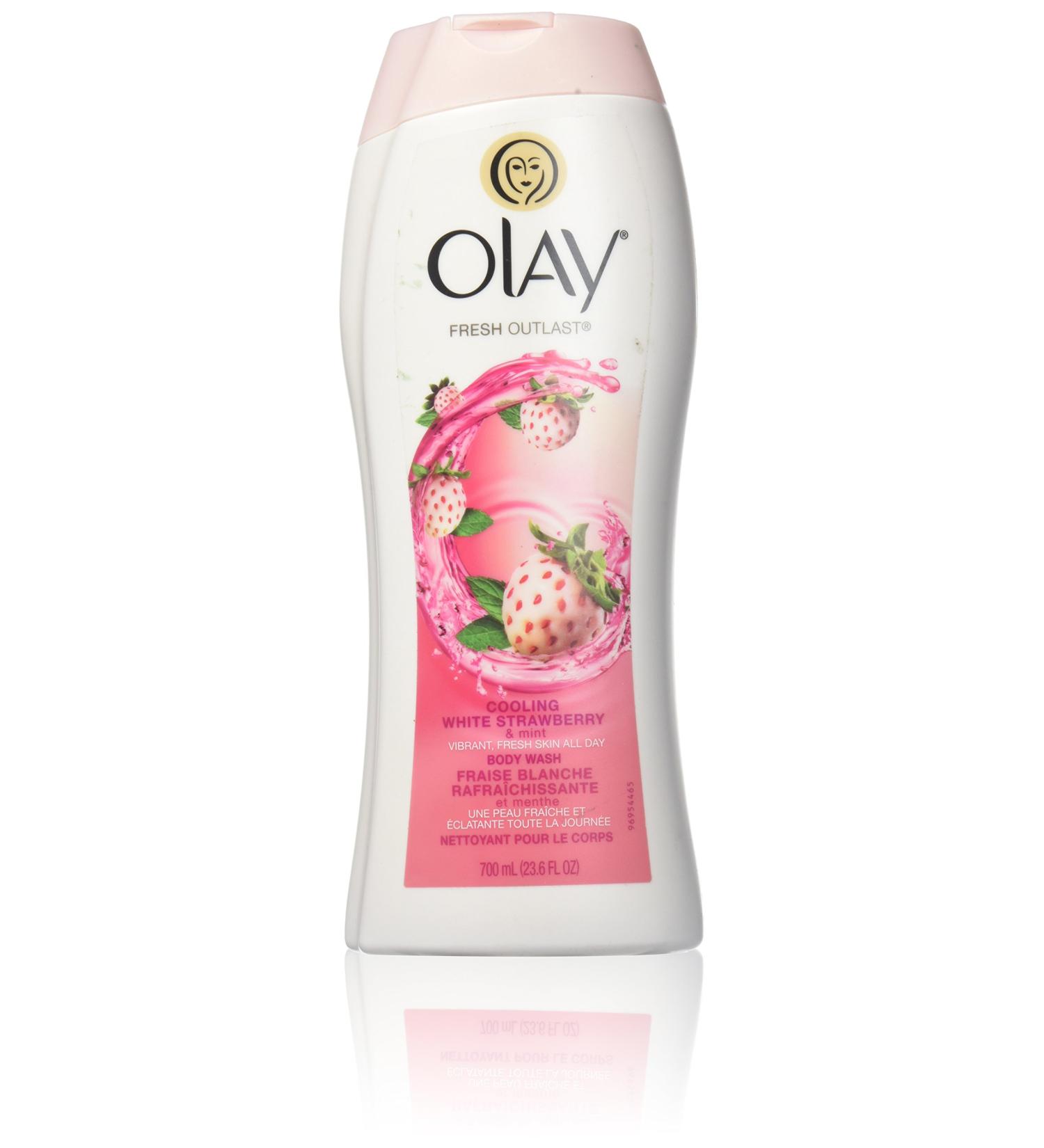 Olay Fresh Outlast White Strawberry Body Wash 23.6oz - Hydrating and Refreshing - Buy Online on GoSupps.com