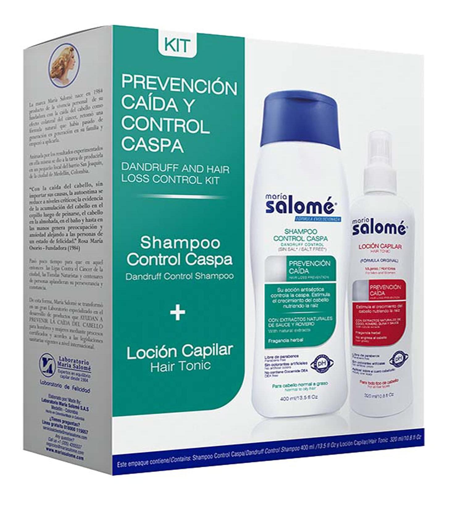Maria Salome Dandruff Control Shampoo & Capillary Tonic Lotion - International Shipping Available - Buy Online on GoSupps.com
