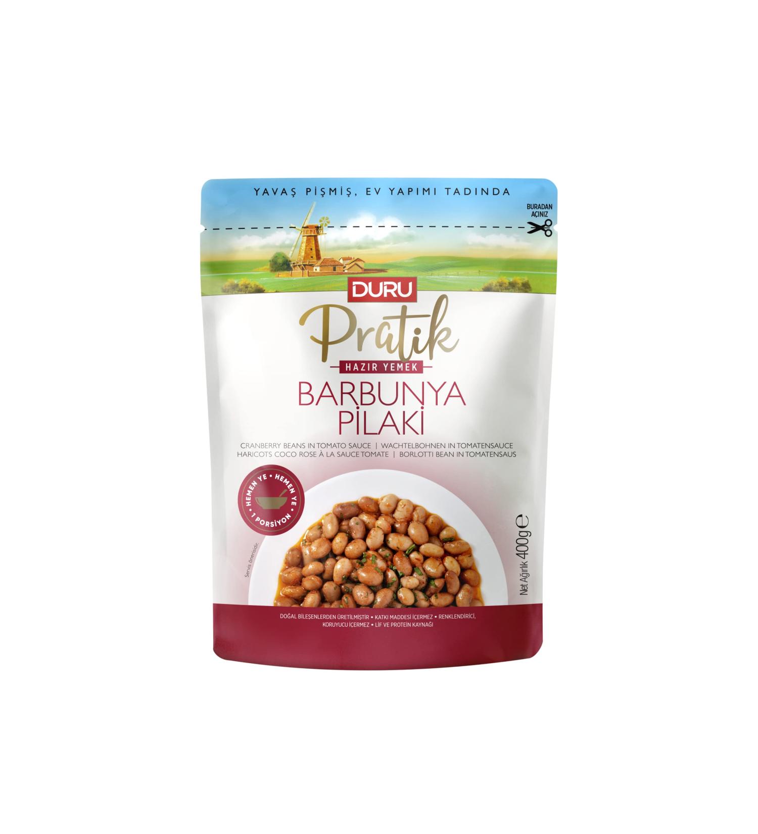 Duru Ready-made Bulgur (Cranberry Beans in Tomato Sauce)