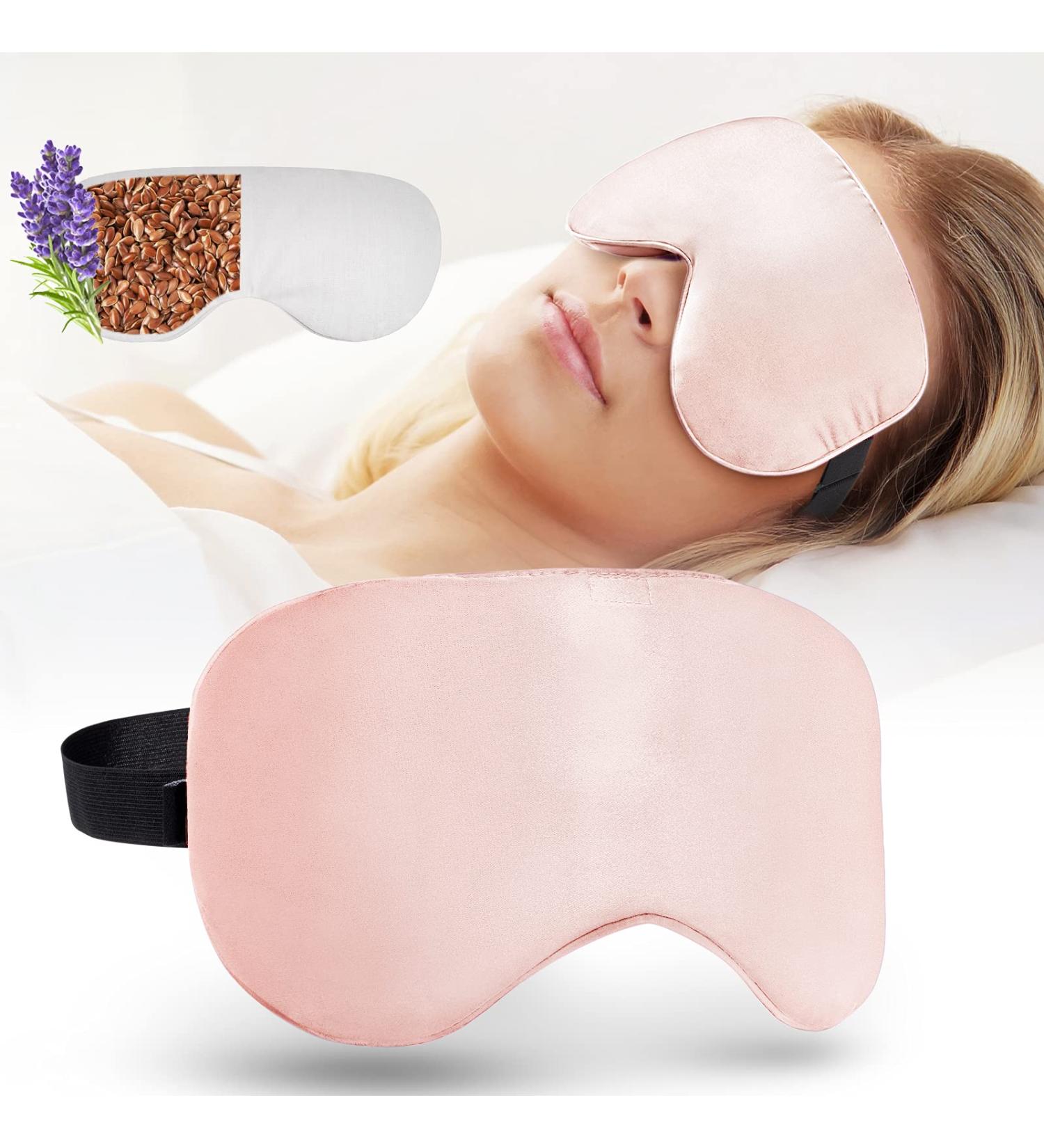 YFONG Moist Heated Eye Mask for Dry Eyes - Pink | Adjustable Strap, Reusable, Weighted Compress | Comfortable Eye Cover for Men & Women - Buy Online on GoSupps.com
