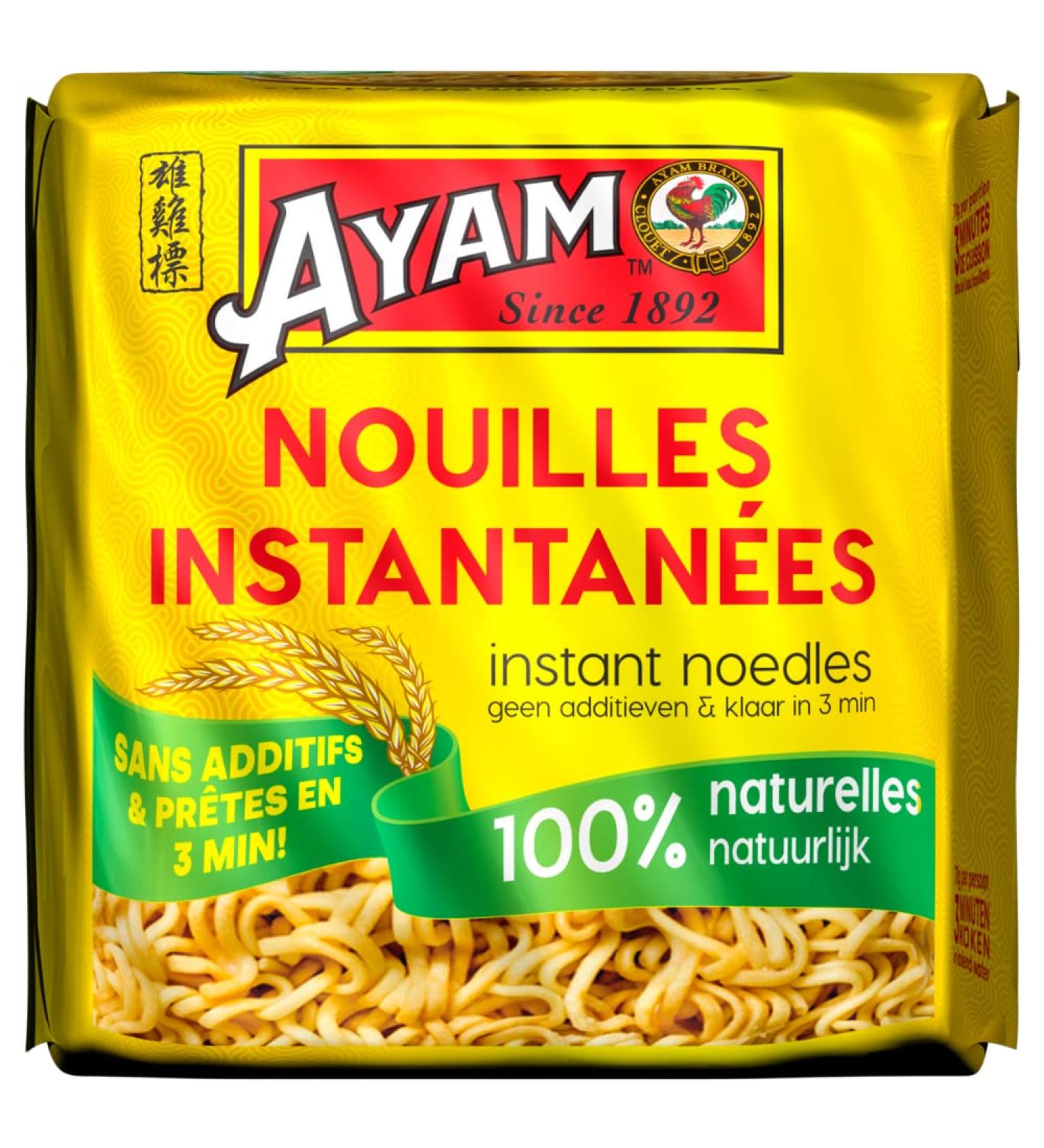 AYAM Instant Noodles | 100% Natural | No Seasoning or Flavoring | Quality Flour | Ready in 3min | No Additives - Buy Online on GoSupps.com
