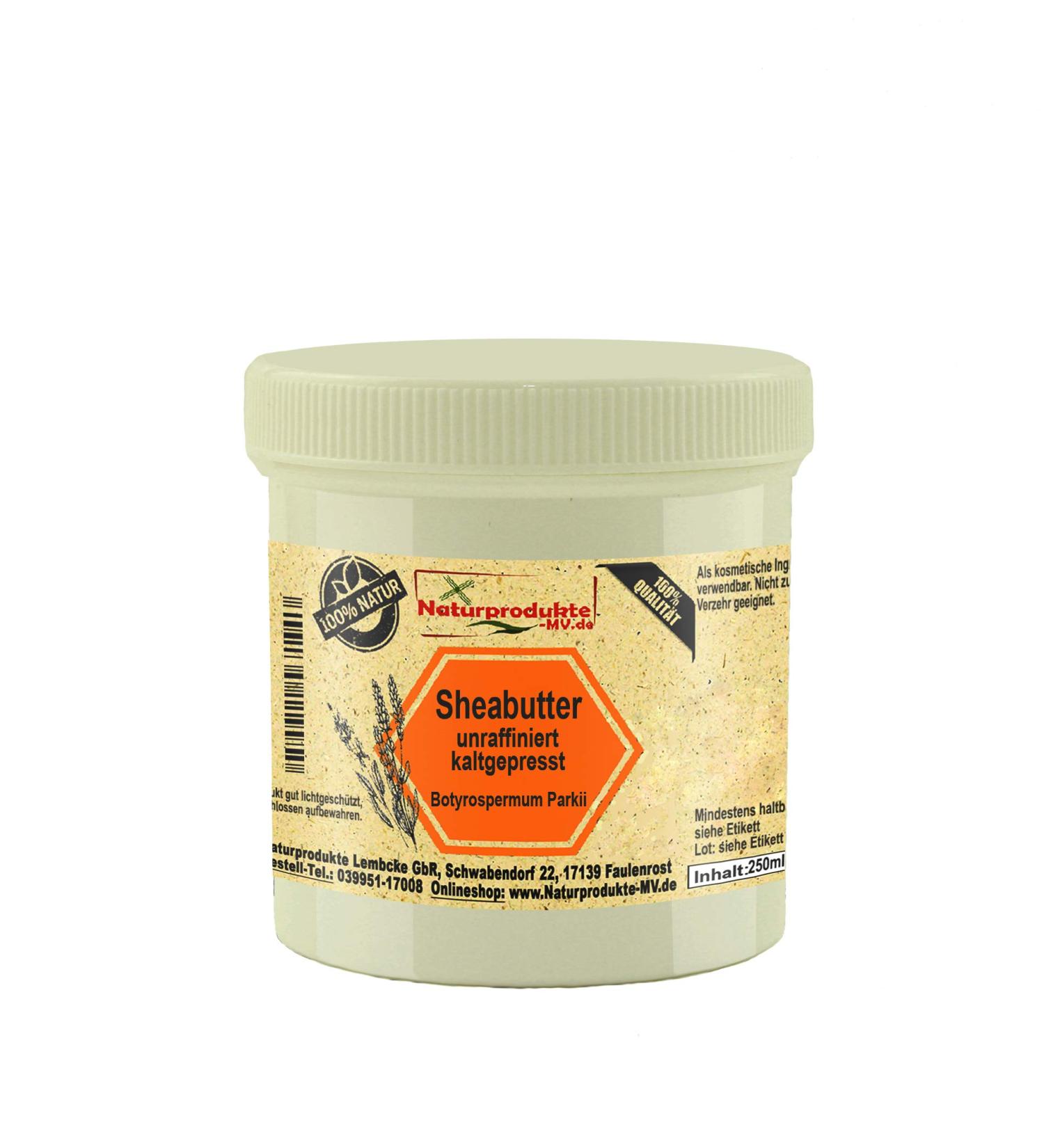 Shea butter unrefined cold pressed (250g) raw natural Shea Butter