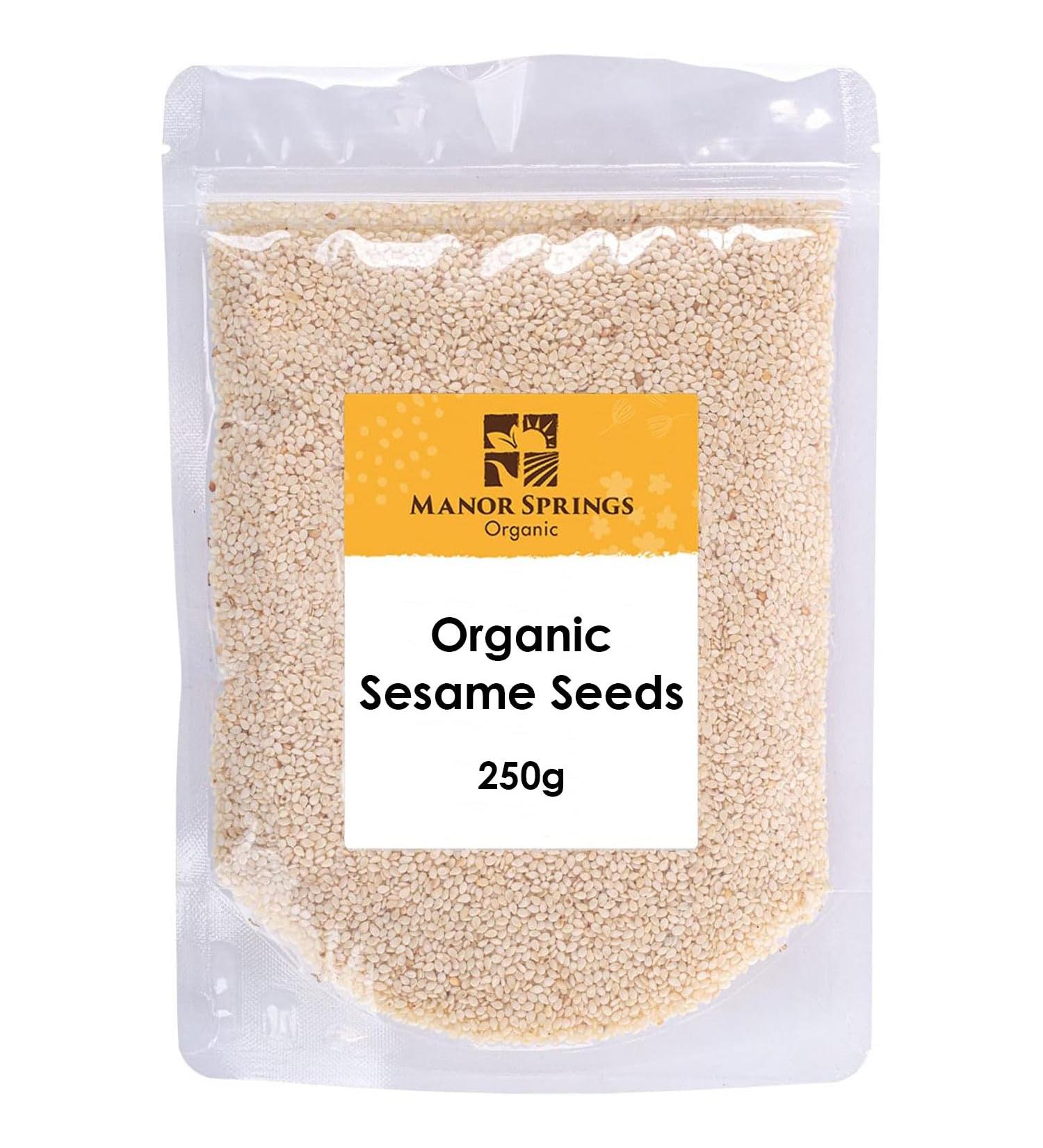 Organic Sesame Seeds 250g by Manor Springs Organic - Buy Online on GoSupps.com