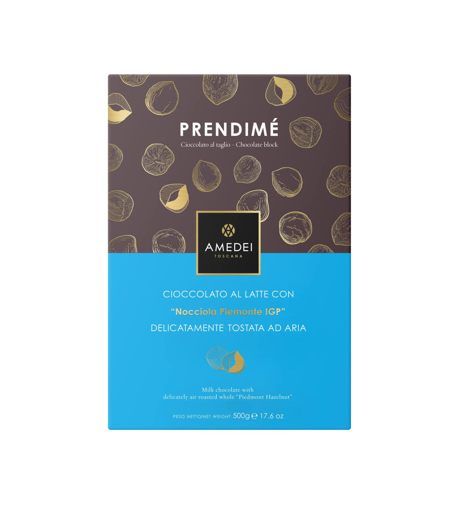 Amedei Toscana Prendim Milk Chocolate with Hazelnuts 500g - Premium Italian Chocolate | International Shipping - Buy Online on GoSupps.com