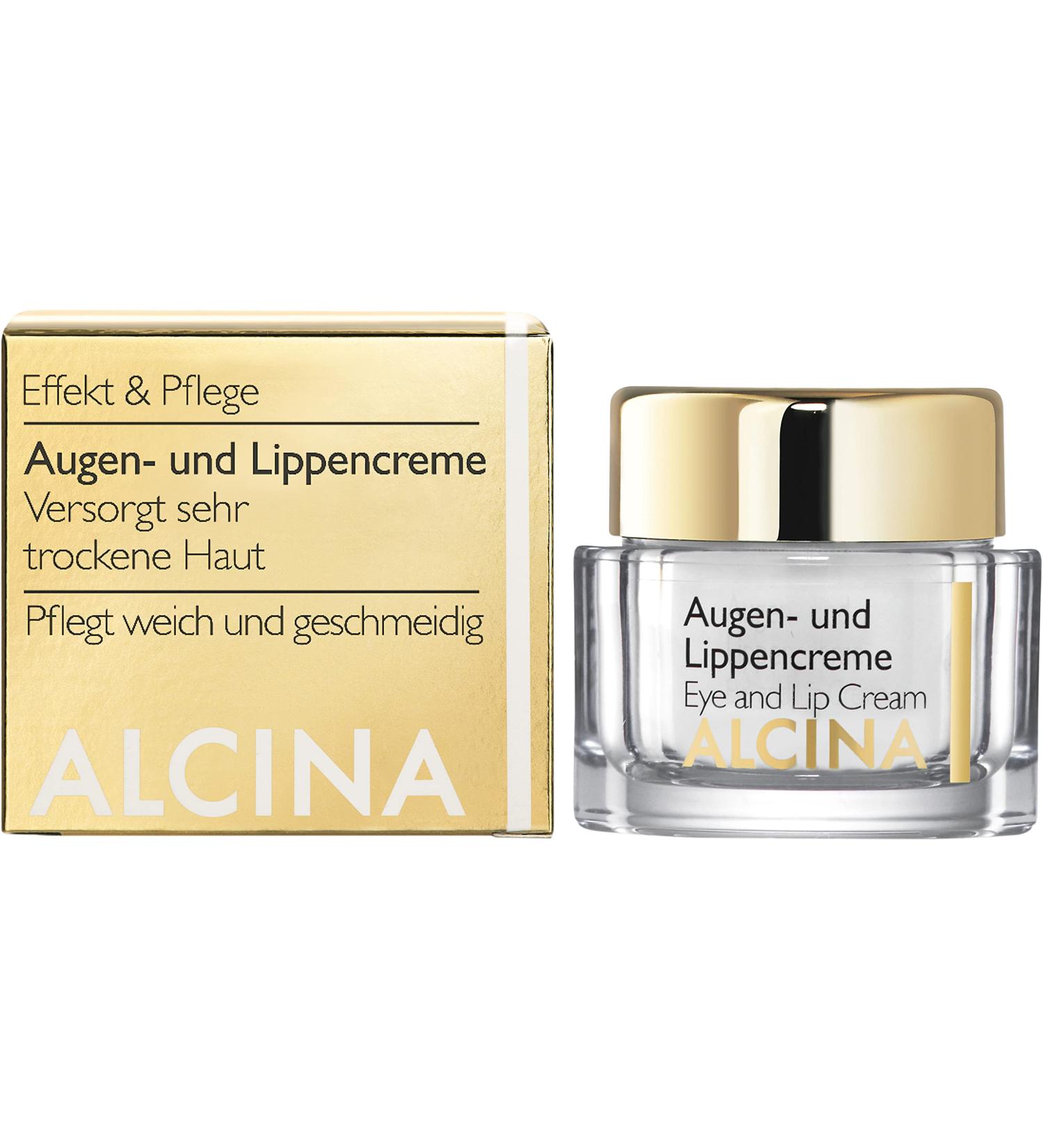 Alcina Eye & Lip Cream 2x15ml - Intensive Care for Extremely Dry Skin - Best Moisturizing Eye and Lip Treatment - Buy Online on GoSupps.com