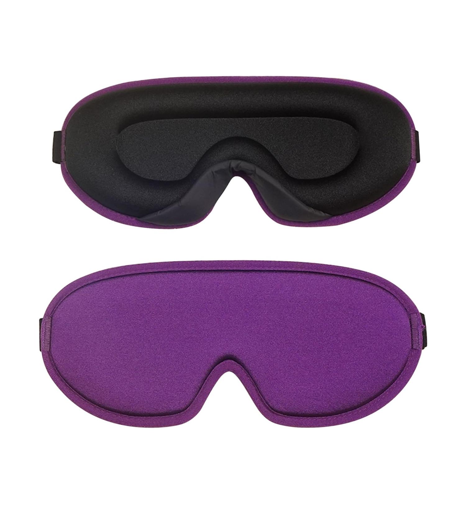 Eye Mask For Sleeping Layhou Soft and comfortable 3D sleeping eye masks fit seamlessly over the face in 360 degrees Ideal for travelling and lunch breaks Purple - Buy Online on GoSupps.com