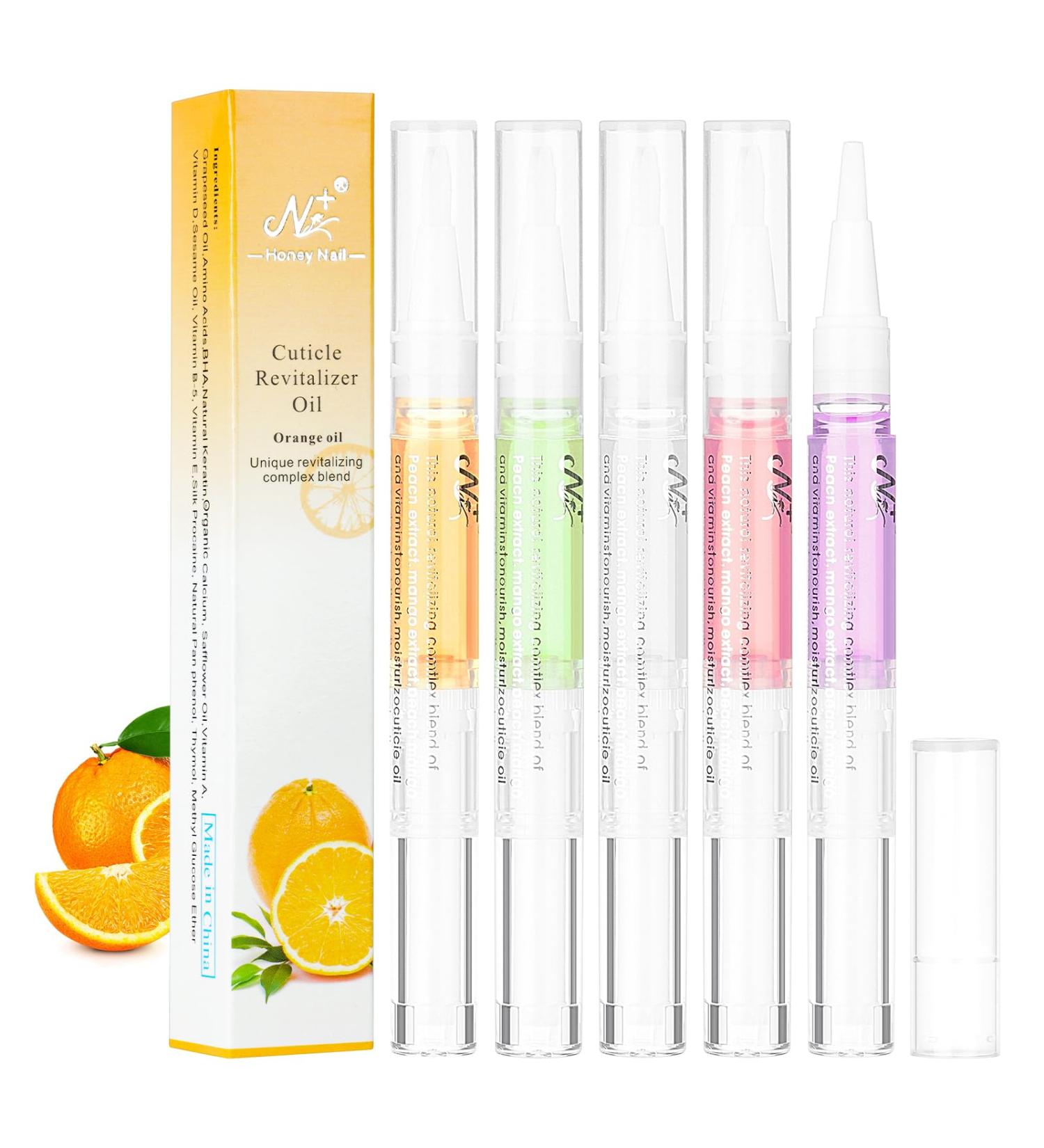 LOPHE 5 Pcs Huile Cuticules Ongles Stylo Stylos Huile pour Cuticules Nail Nutrition Oil Soin Des Ongles Polissoir a Ongle de Traitement pour R parer les Fissures et l'huile de Cuticule S che 5pcs - Buy Online on GoSupps.com