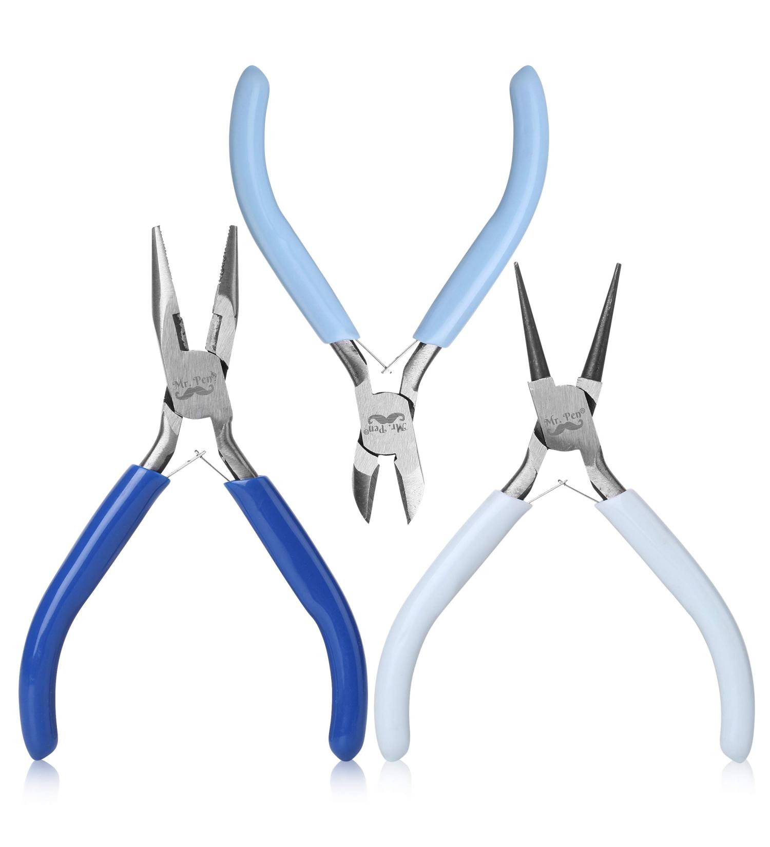 Mr. Pen Jewelry Pliers Kit - 3 Pack Mini Wire Cutters, Chain Nose, and Craft Pliers for Jewelry Making and Crafting - Buy Online on GoSupps.com