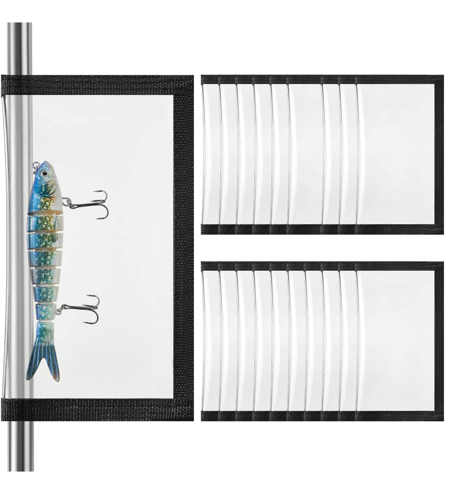 Hungdao 20 Pcs Clear PVC Fishing Lure Wraps - Medium to Large Size - Durable Bait Storage for Safe Fishing - Buy Online on GoSupps.com