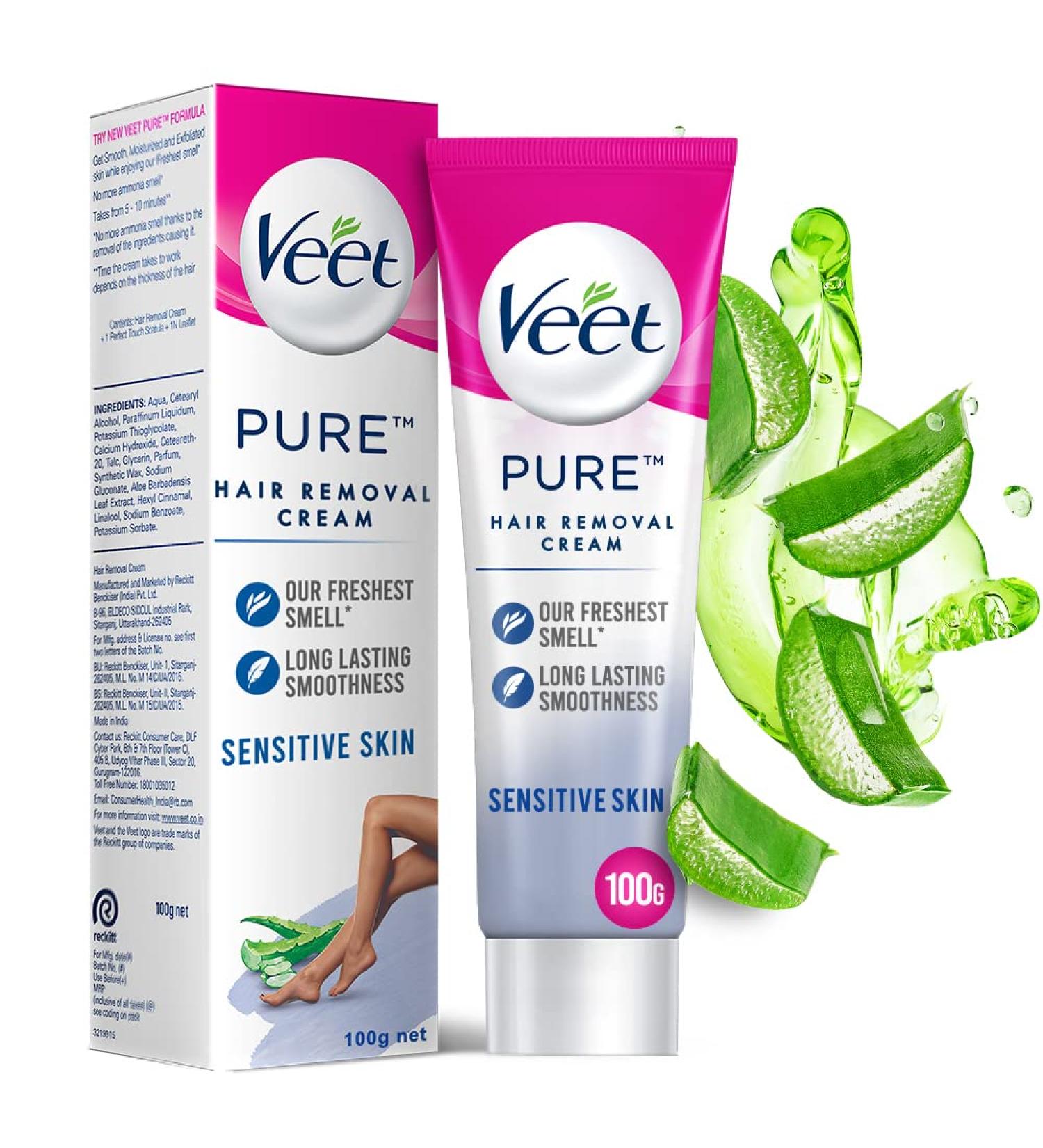 Veet Silk & Fresh Hair Removal Cream for Sensitive Skin 100g - Buy Online on GoSupps.com