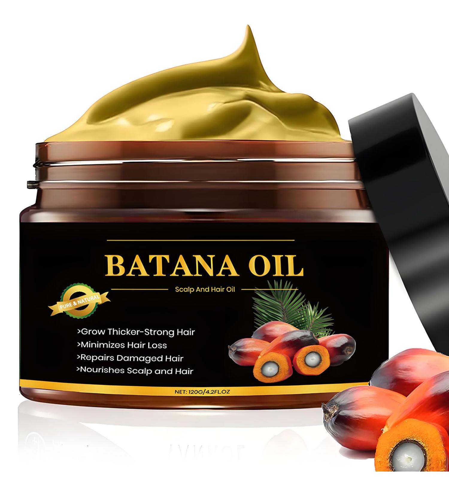 100% Raw Batana Oil for Hair Growth Organic Dr. Sebi Batana Oil from Honduras Unrefined Batana Oil Prevents Hair Loss Pure and Natural Hair Treatment for Curly Hair Enhances Hair Thickness - Buy Online on GoSupps.com