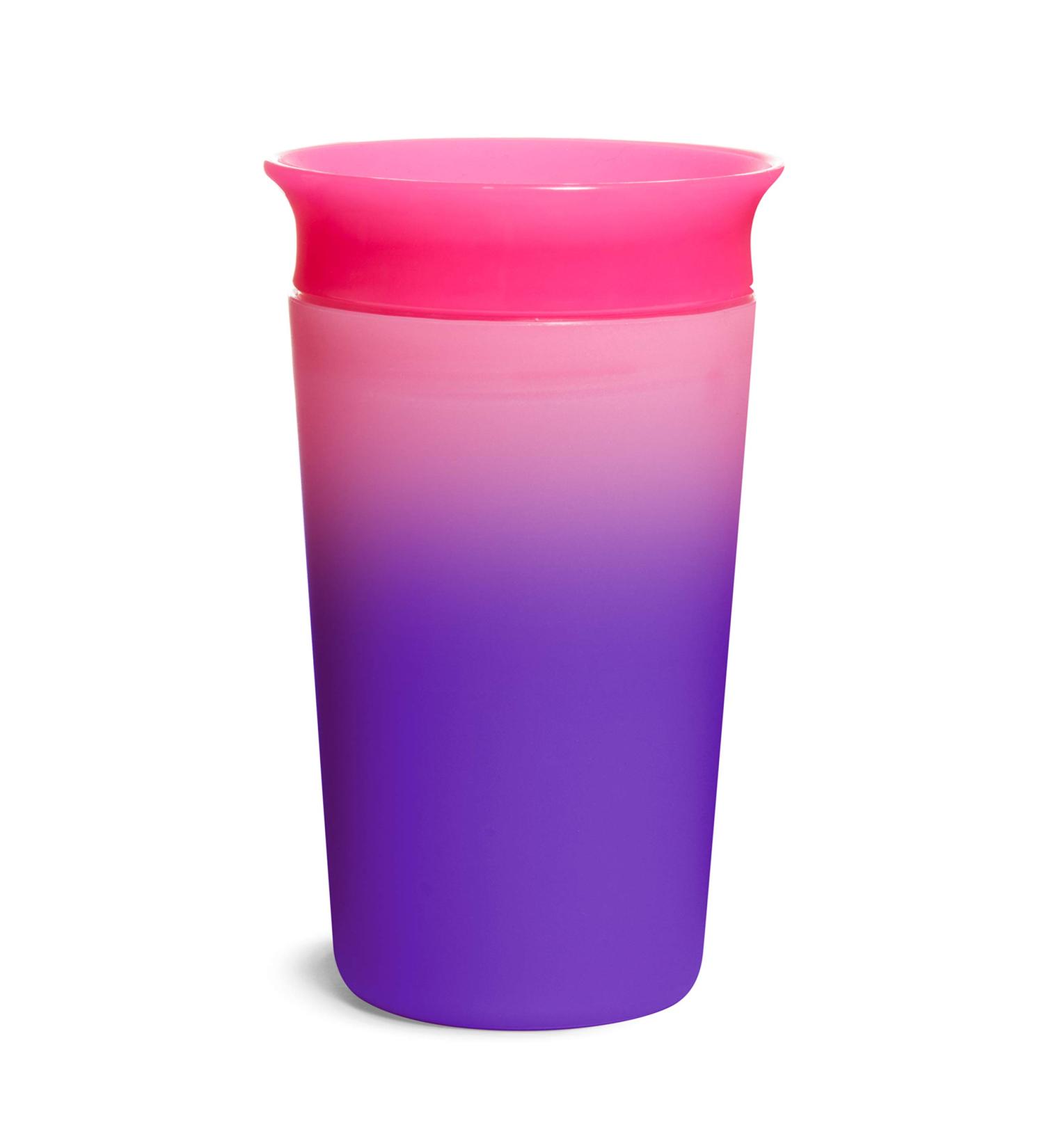 Munchkin Miracle 360 Drinking Cup for Babies & Toddlers - BPA-Free Color Changing Leak-Proof 266ml Pink - Dishwasher Safe 12 Months+ - Buy Online on GoSupps.com