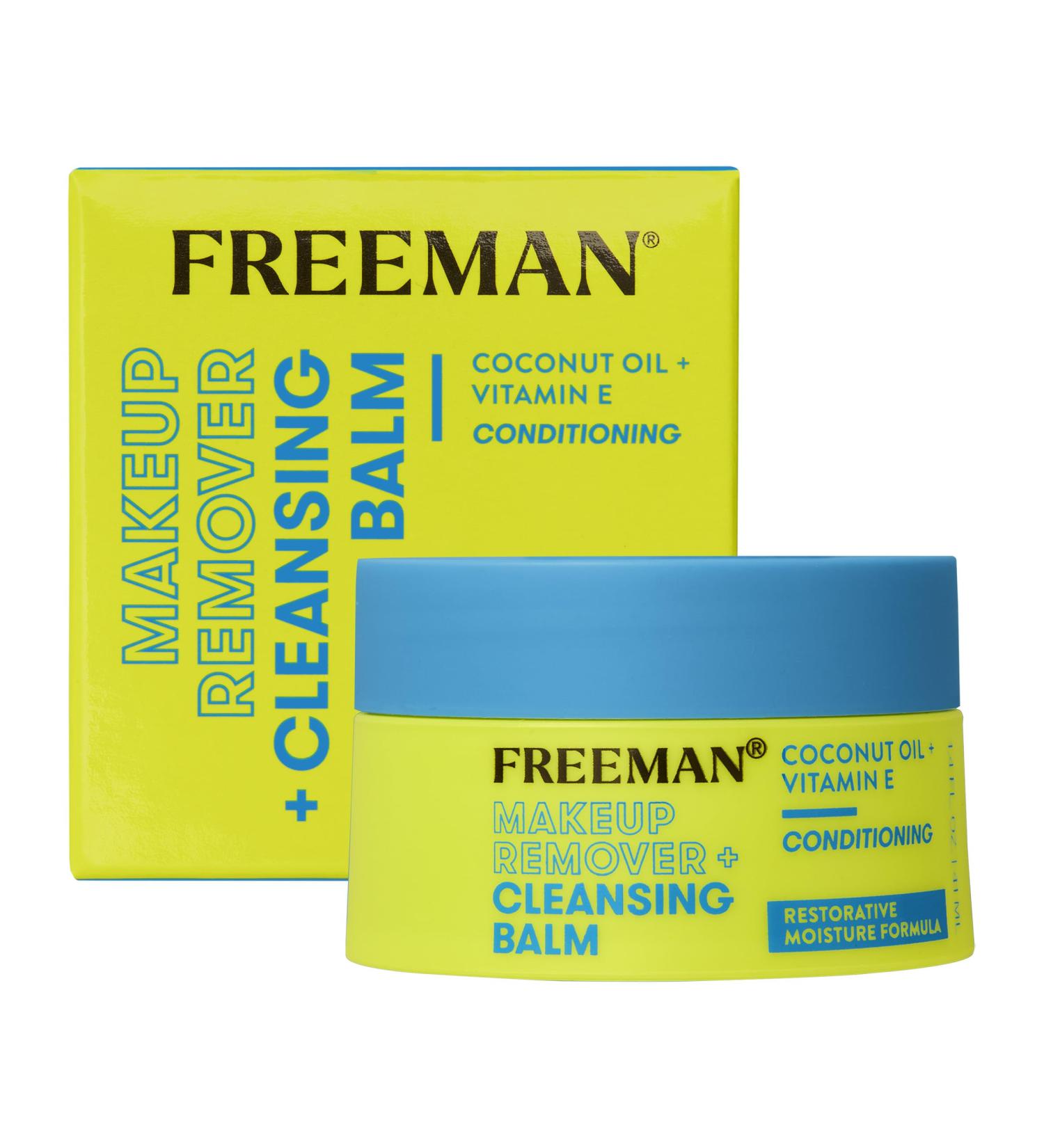 Freeman Restorative Makeup Remover Balm | Moisturizing Coconut Oil & Vitamin E | Gentle Cleansing & Makeup Removal | 1.4 fl. oz - Buy Online on GoSupps.com