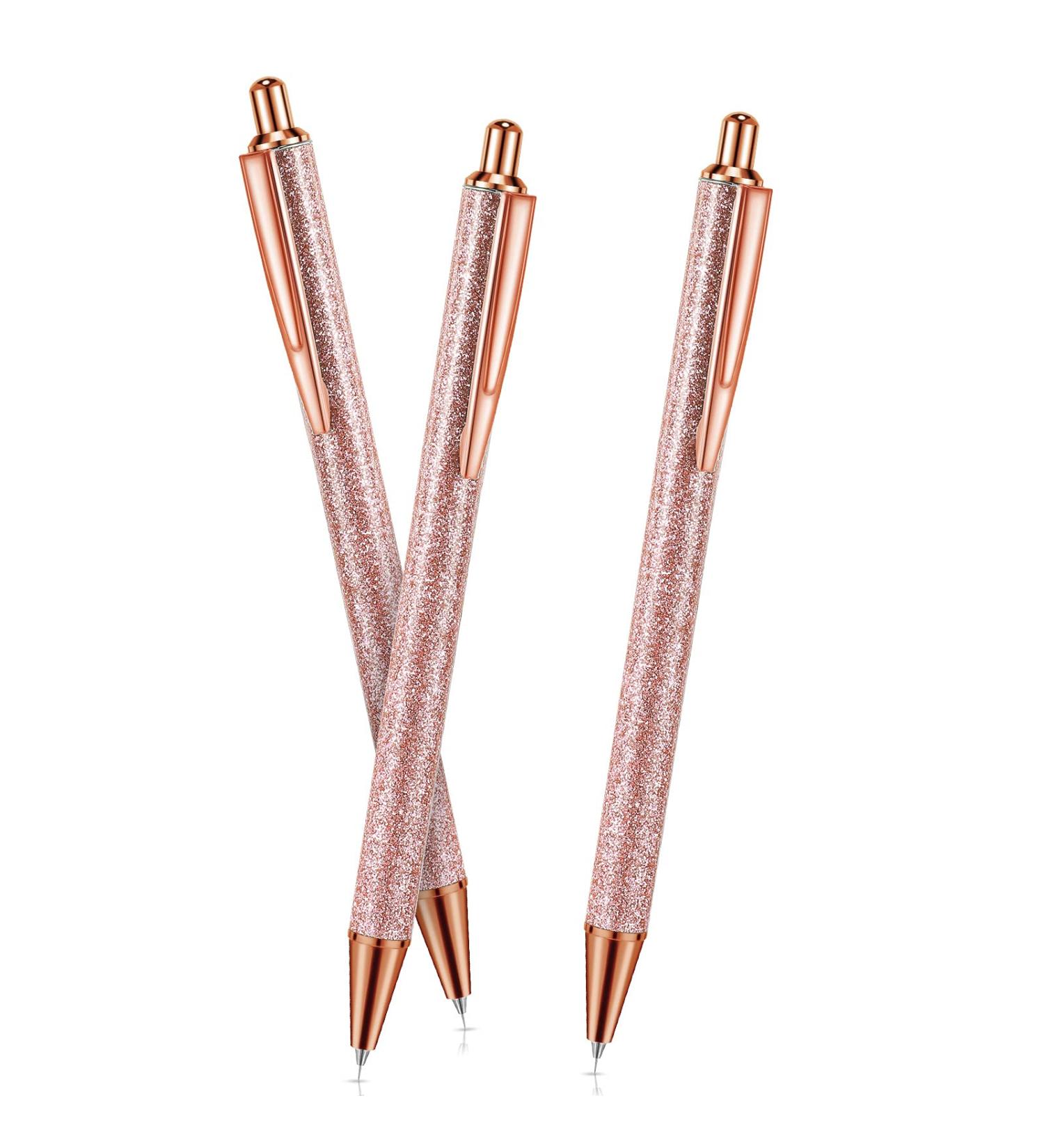 3-Piece Air Release Weeding Pen Set | Fine Point, Glitter Metal, Retractable Craft Vinyl Tools - Rose Gold Smooth Style - Buy Online on GoSupps.com