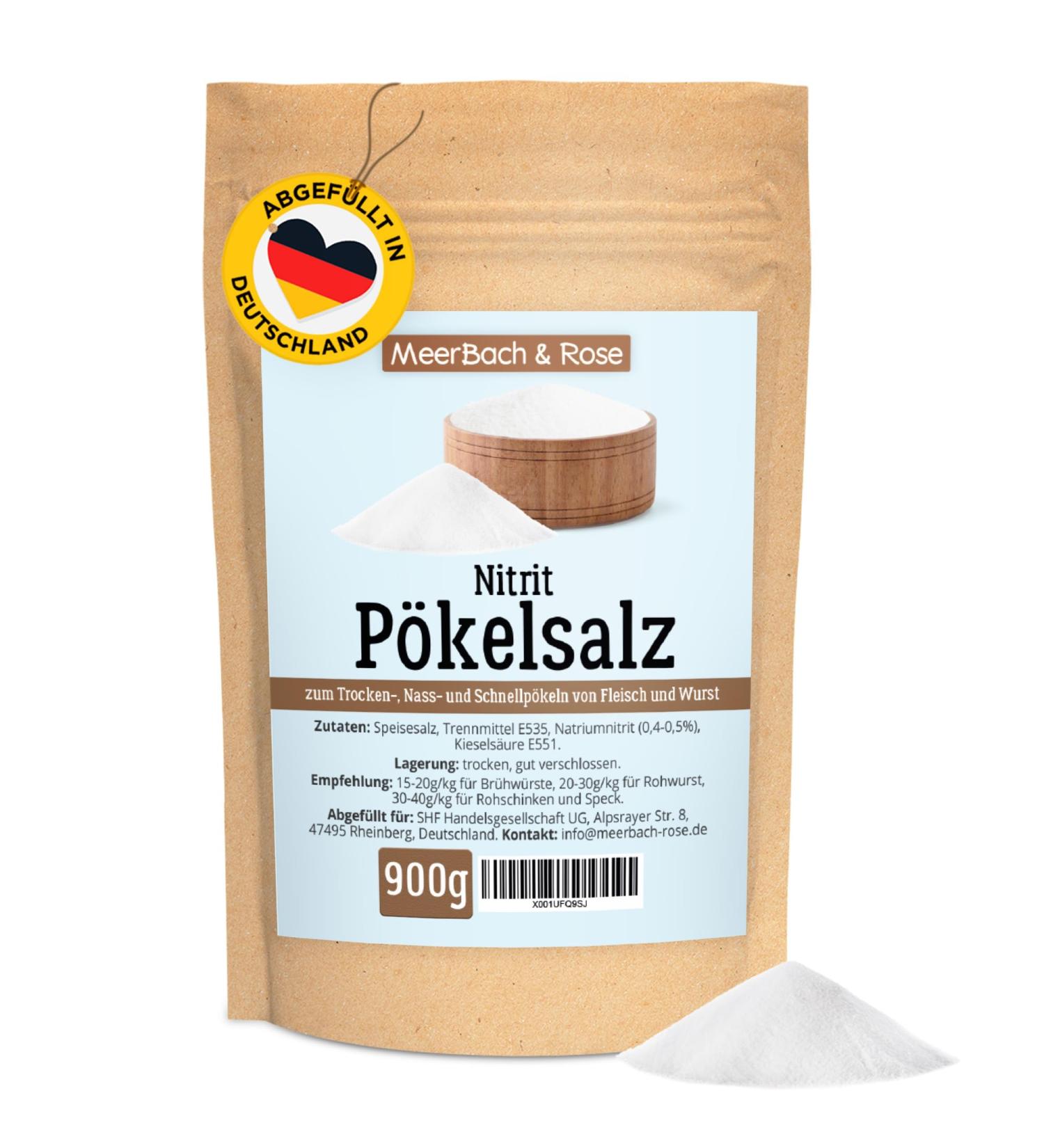 Buy P kelsalz 900g | Premium Nitritp kelsalz for Meat & Sausage | Fine Cock Salt with Sodium Nitrite 0.4-0.5% - International Shipping - Buy Online on GoSupps.com