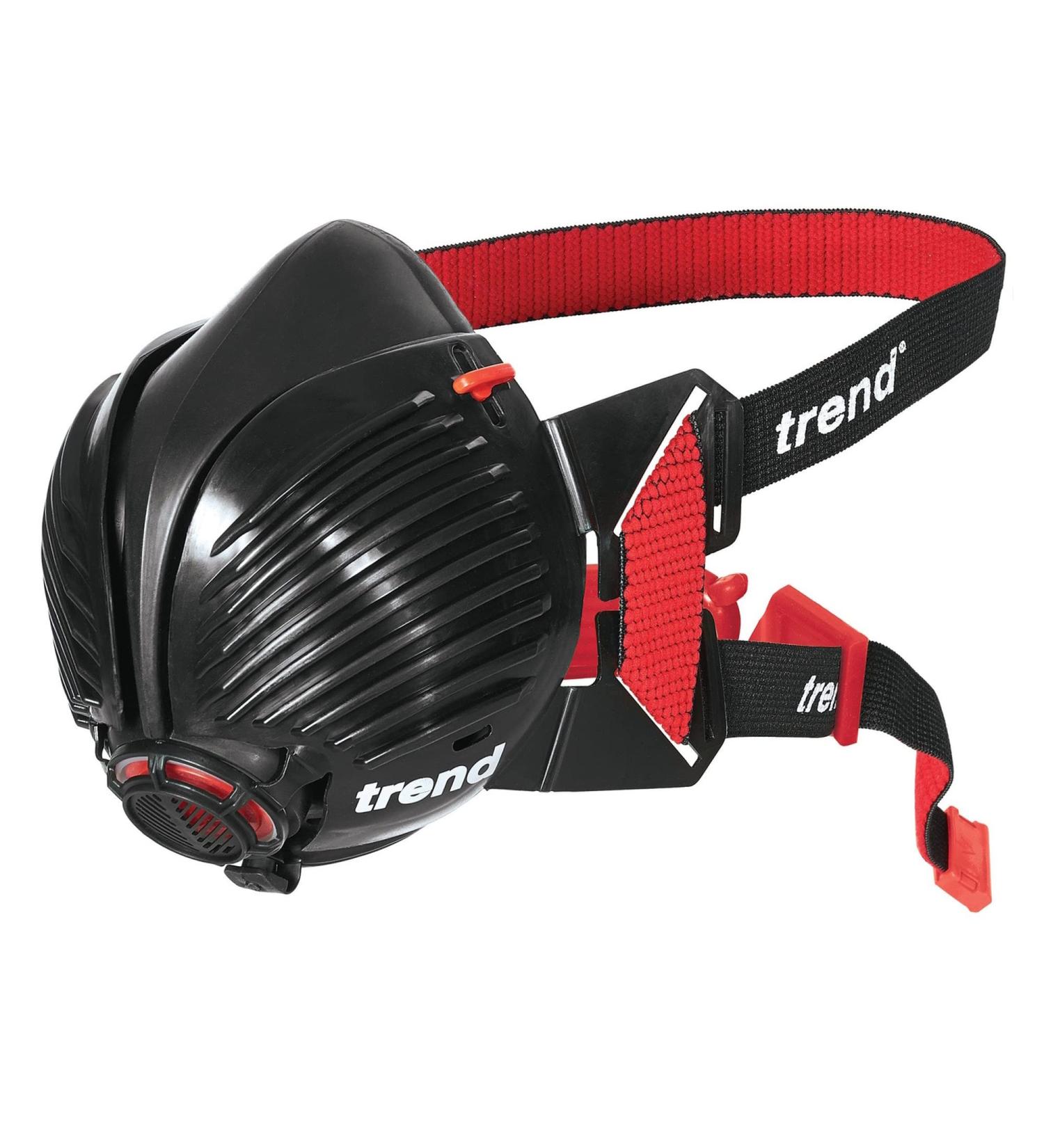 Trend Air Stealth Dust Mask Half Mask with Replaceable Twin HEPAC Filters for Woodworking Building & Construction Work Medium/Large Respirator - Buy Online on GoSupps.com