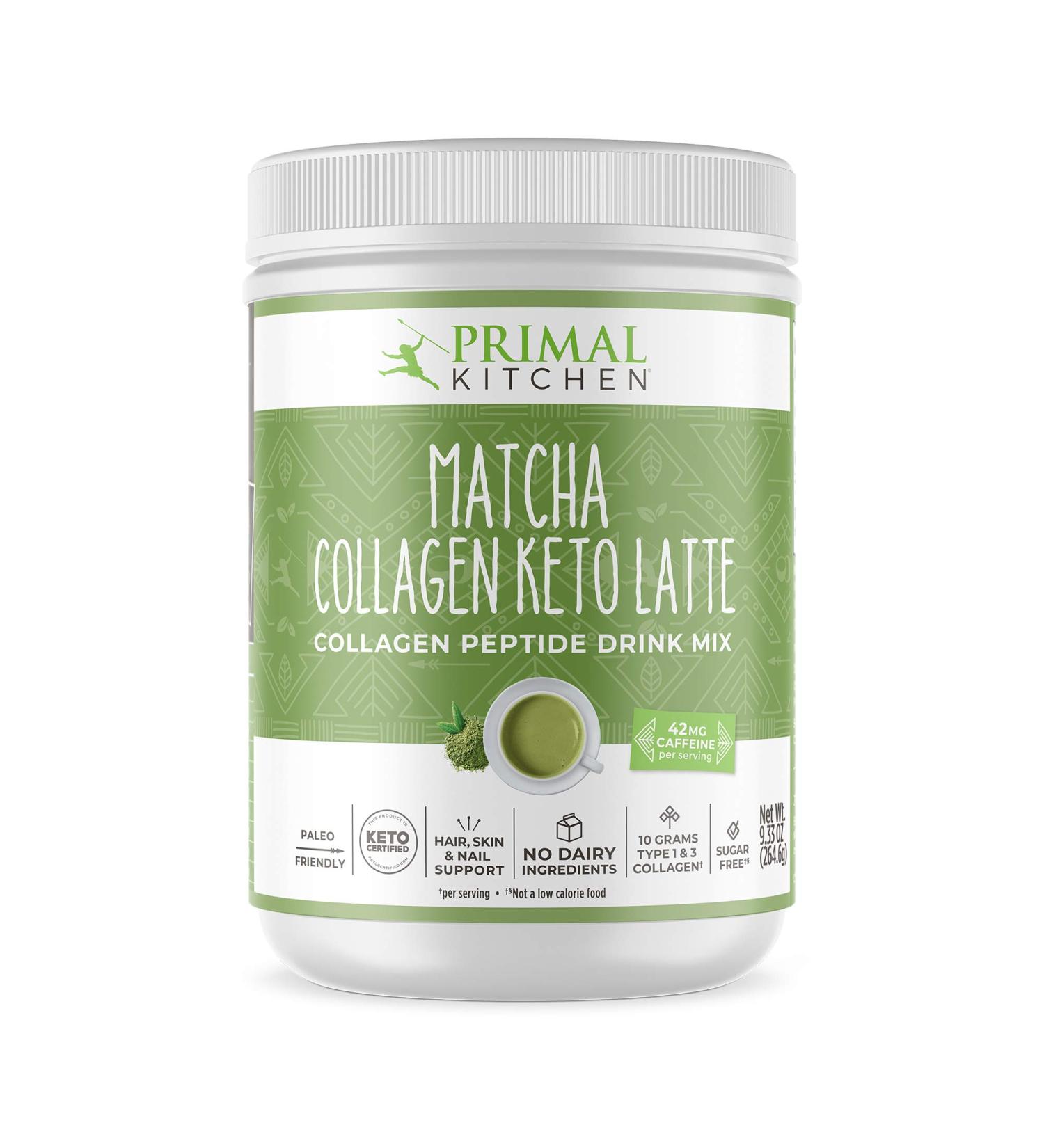 Primal Kitchen Collagen Keto Latte Matcha 9.33 oz - Low Carb, High Protein - Buy Online on GoSupps.com