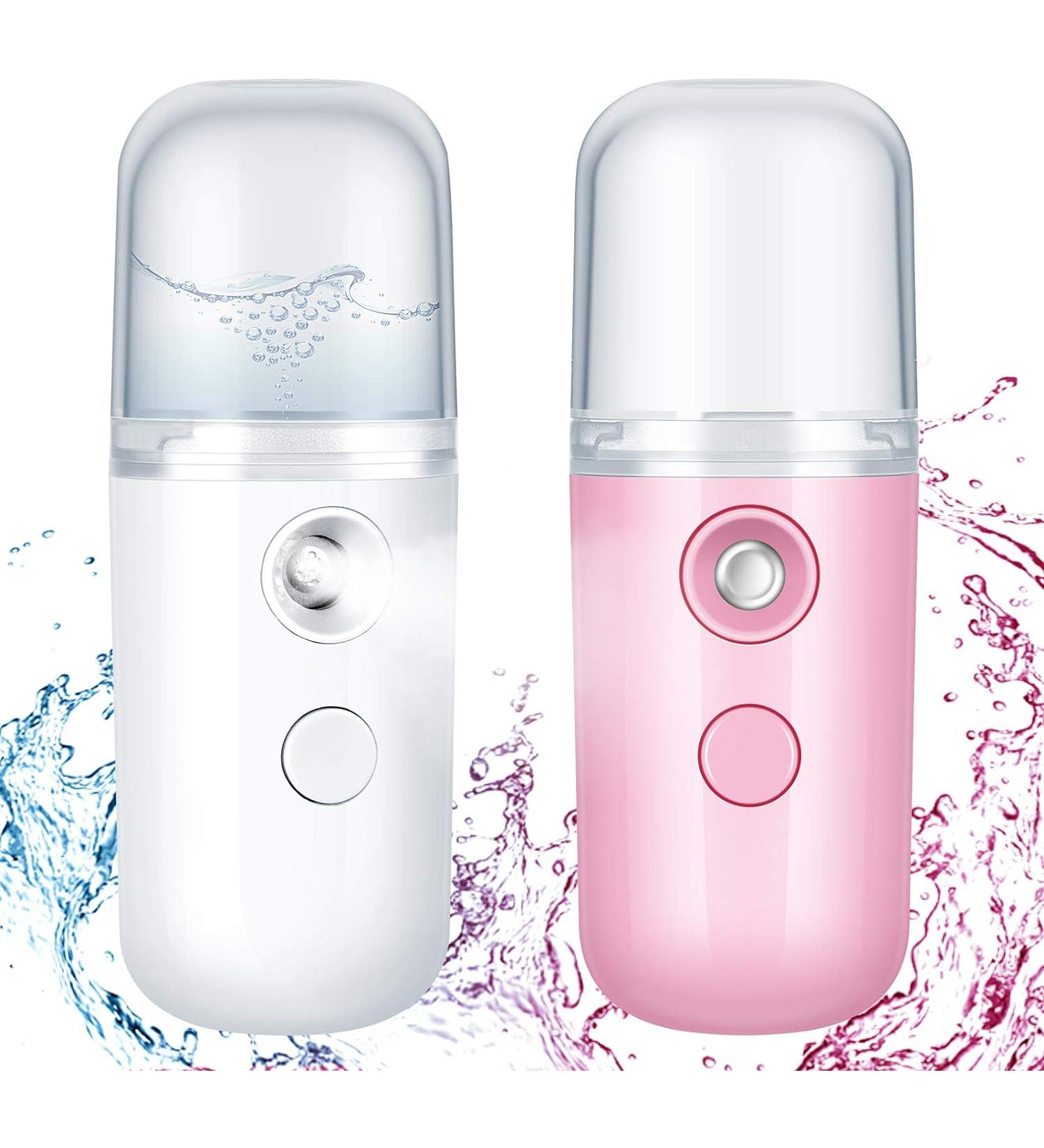 Honoson 2 Pieces Nano Facial Mister - Pink and White - Buy Online on GoSupps.com