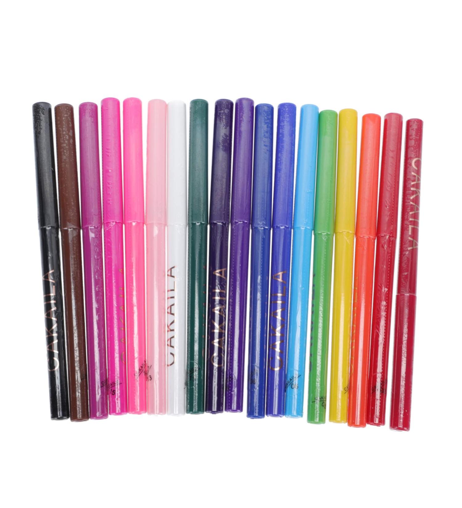 TOVINANNA 18pcs Eyeliner Woman Makeup Tools Accessories Eye Line Pen Makeup Kit for Women Abs - Buy Online on GoSupps.com