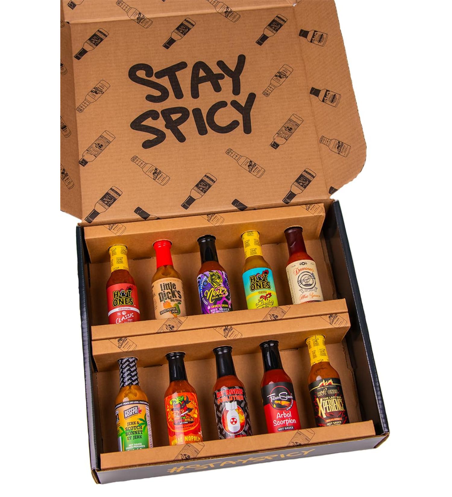 HOT ONES Hot Sauce Challenge Set Season 25 Hot Sauce Made with Natural Ingredients - 5 fl Oz - Pack Of 10 - Buy Online on GoSupps.com