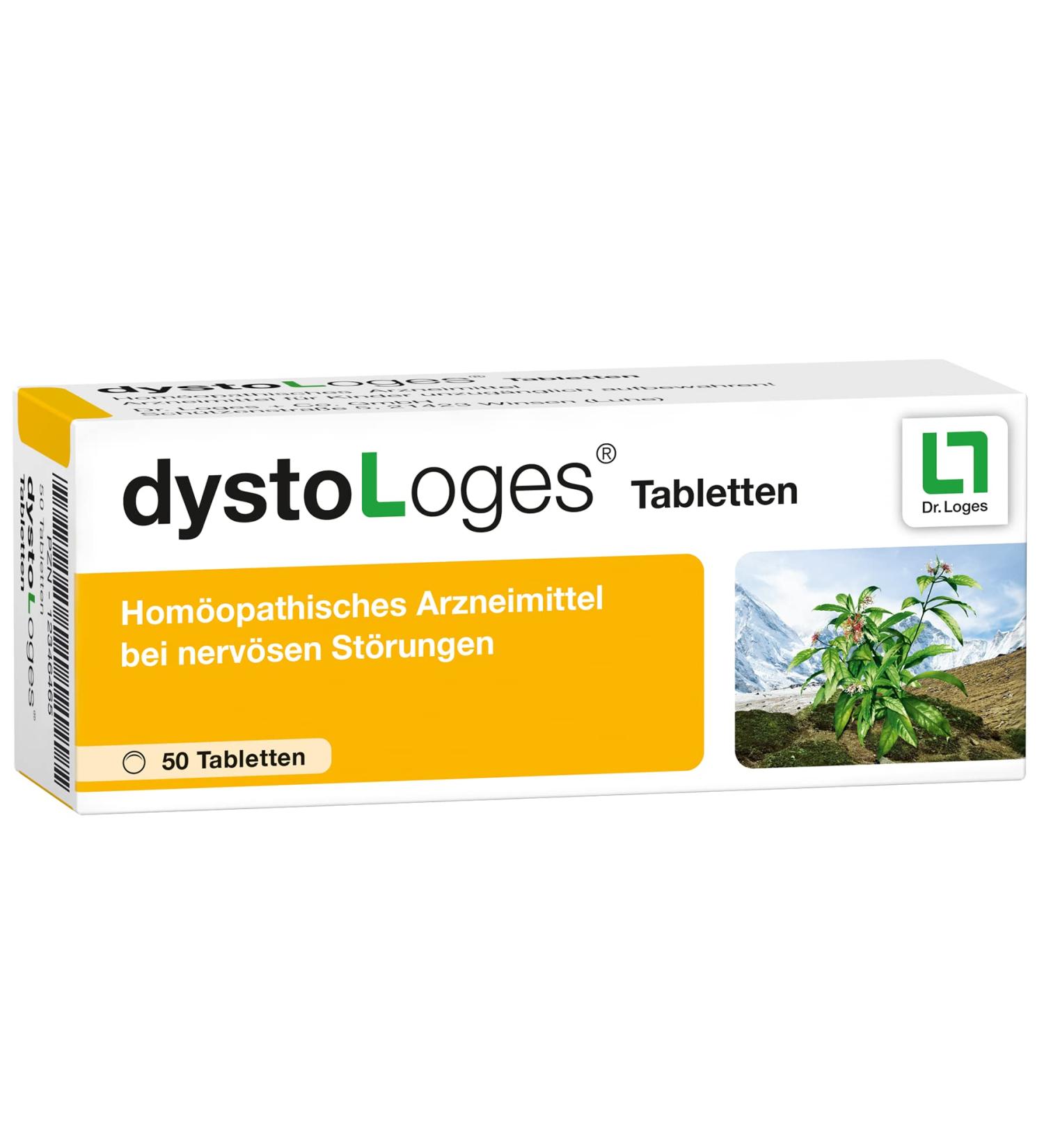 dystoLoges - Homeopathic Medicine for Nervous Disorders - 50 Tablets Pack | International Shipping Available - Buy Online on GoSupps.com