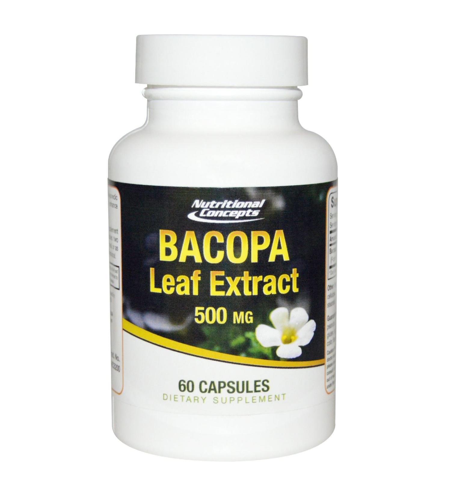 Nutritional Concepts Bacopa Leaf Extract - 500 mg - 60 Capsules